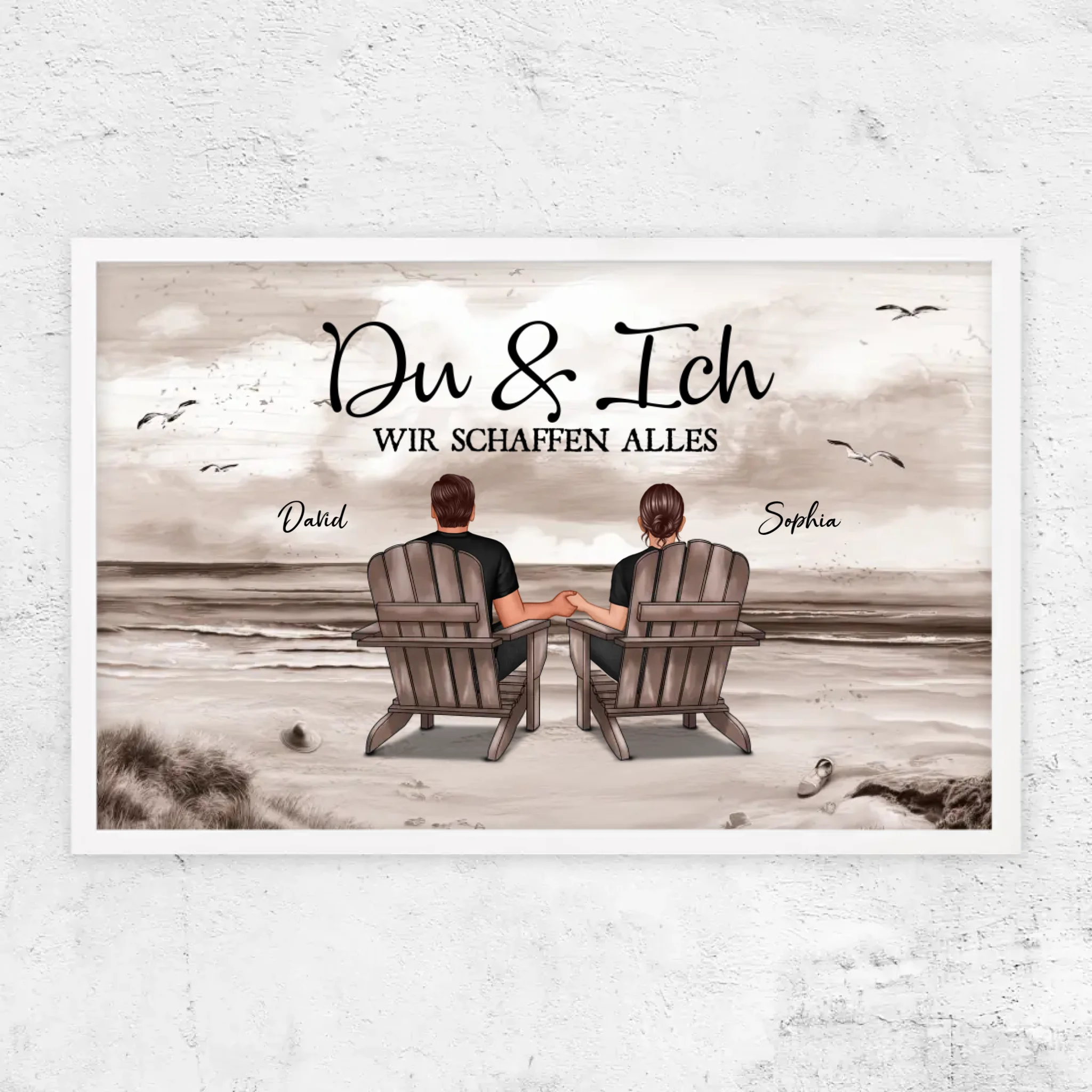 Personalisiertes Poster "Du und ich, wir schaffen alles"