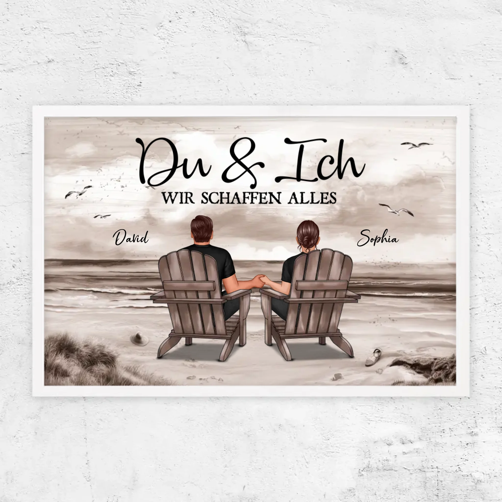 Personalisiertes Poster "Du und ich, wir schaffen alles"