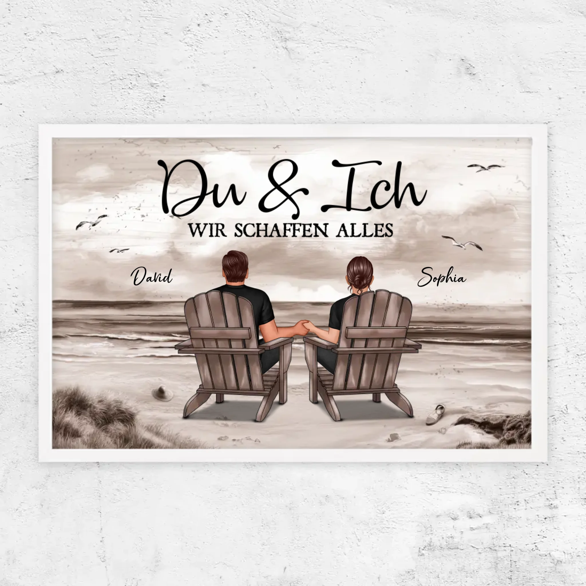 Personalisiertes Poster "Du und ich, wir schaffen alles"