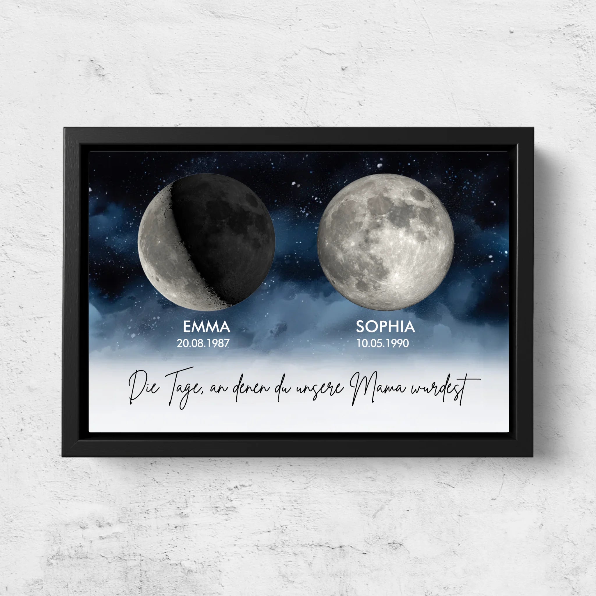 Personalisierte Leinwand "Die Tage, an denen ihr unsere Eltern wurdet"