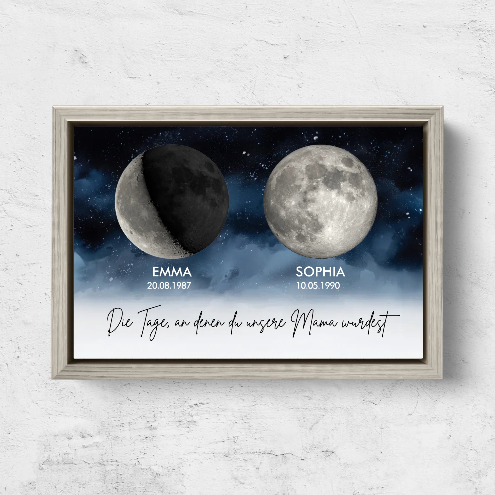 Personalisierte Leinwand "Die Tage, an denen ihr unsere Eltern wurdet"