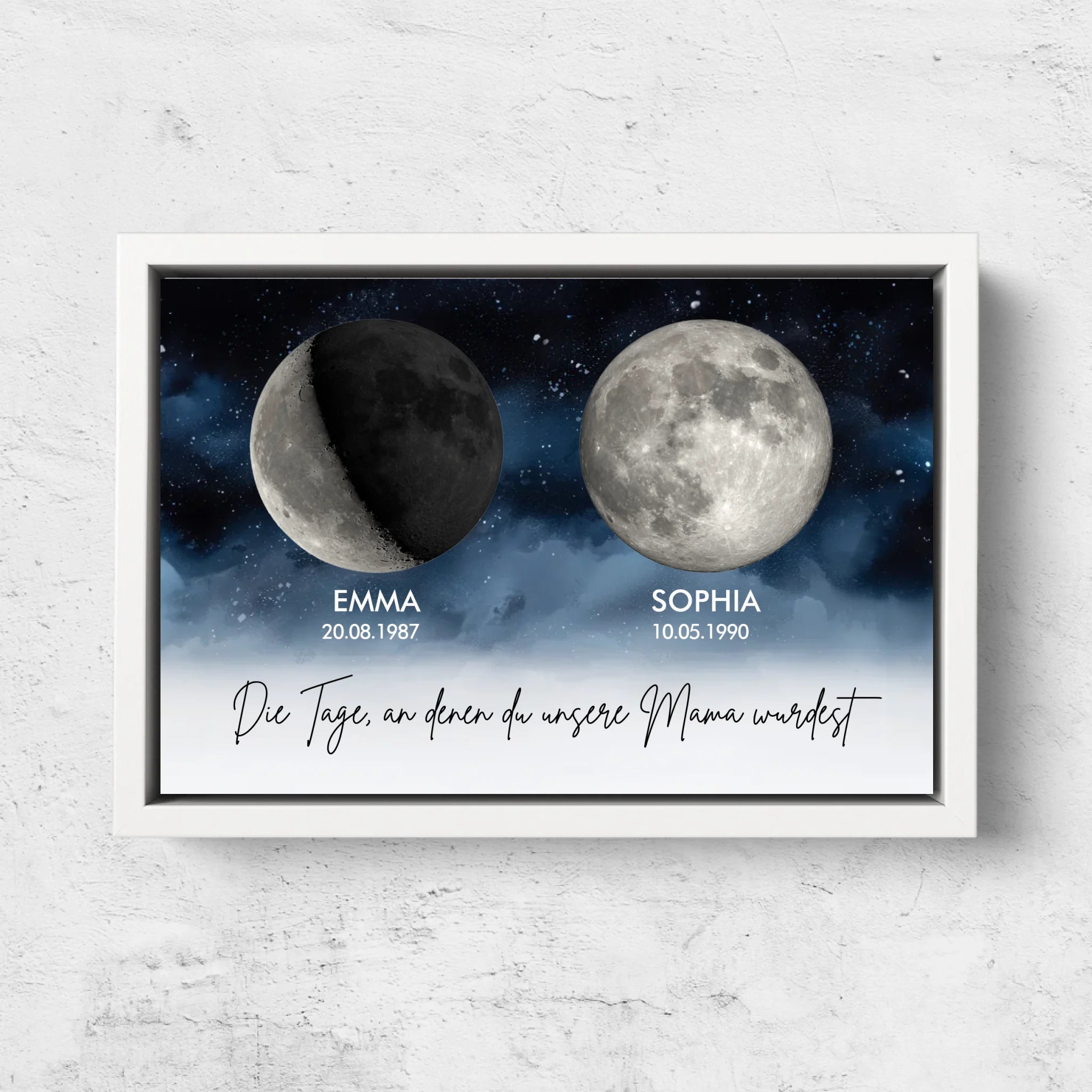 Personalisierte Leinwand "Die Tage, an denen ihr unsere Eltern wurdet"