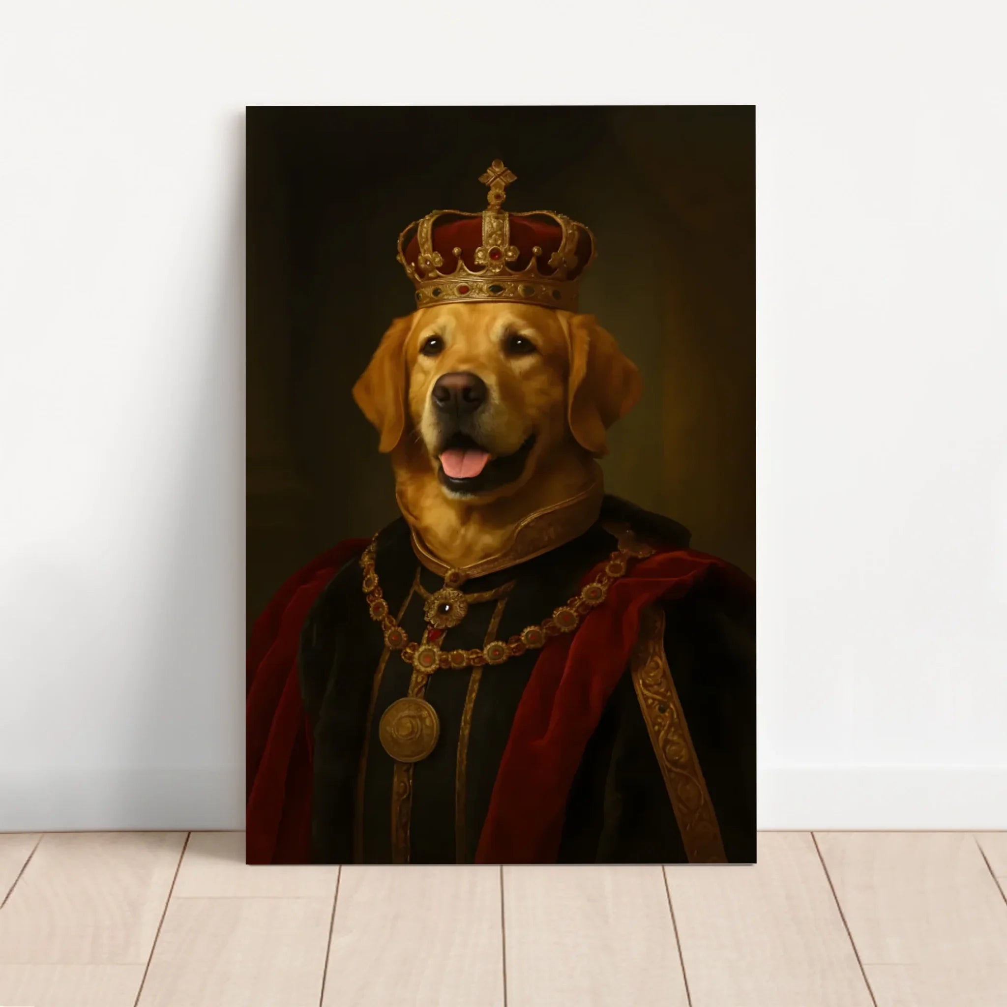 Personalisierte Leinwand – Königliches Haustier