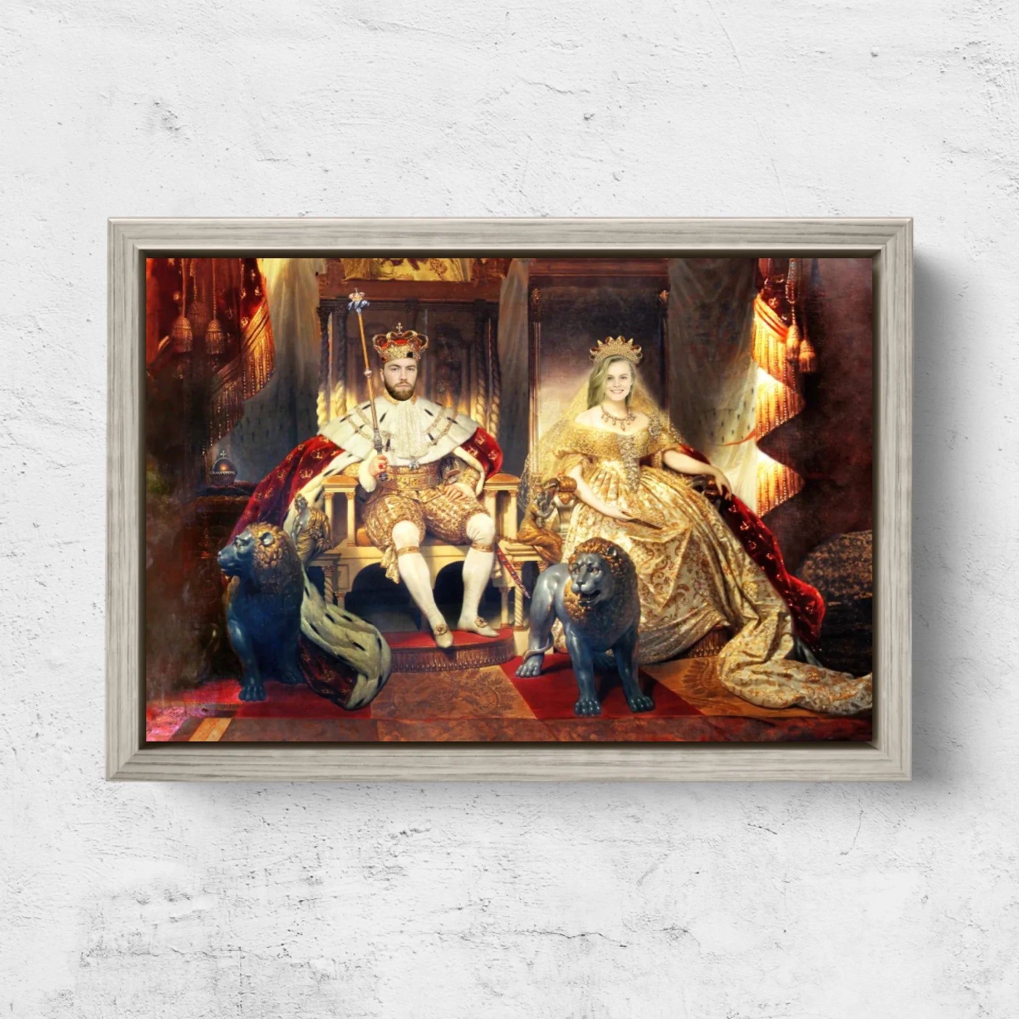 Personalisierte Leinwand – Der König und die Königin