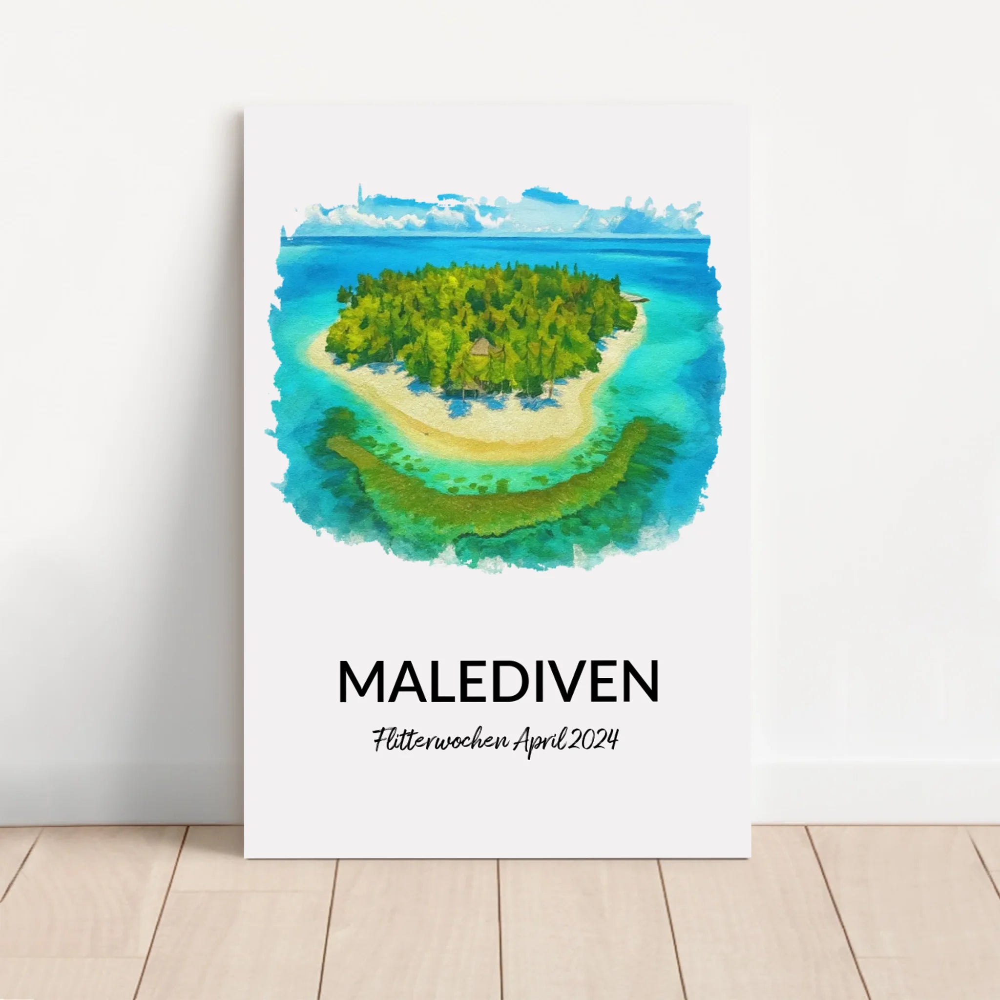 Personalisierte Leinwand "Personalisierter Urlaubsdruck"