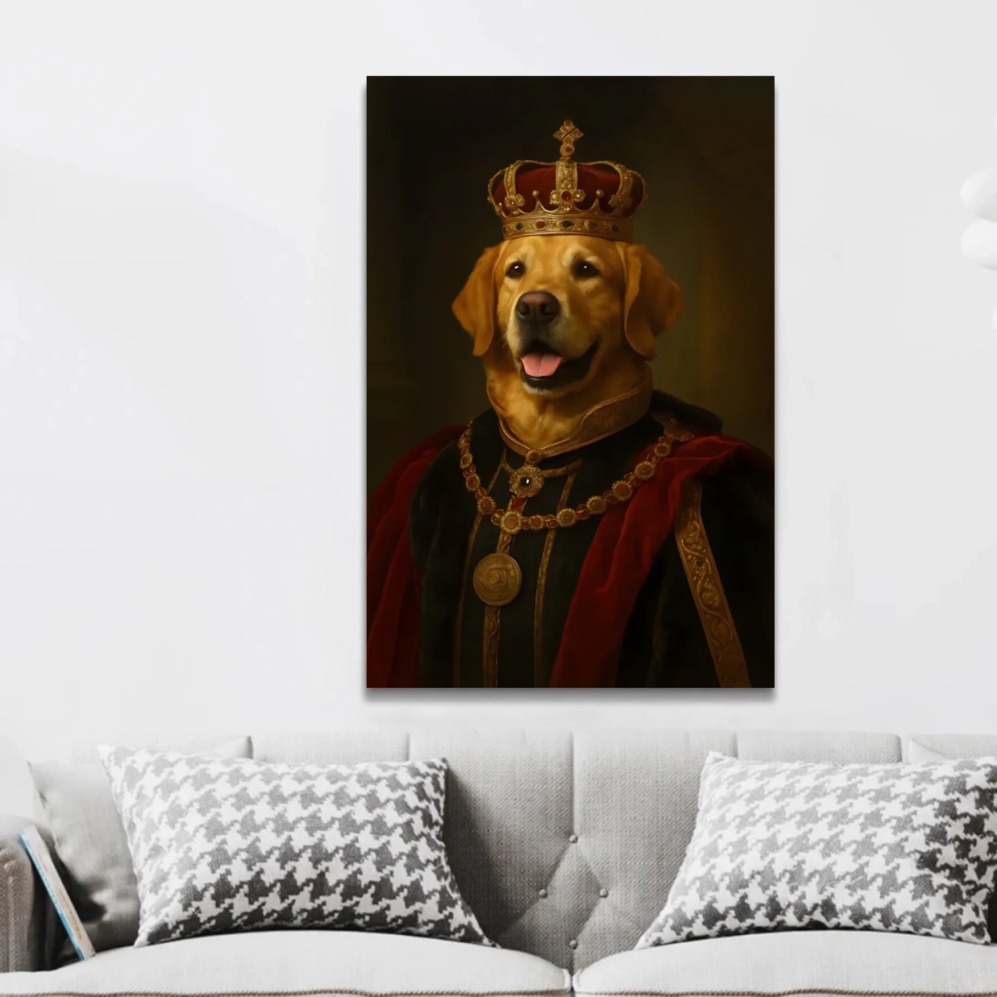 Personalisierte Leinwand – Königliches Haustier