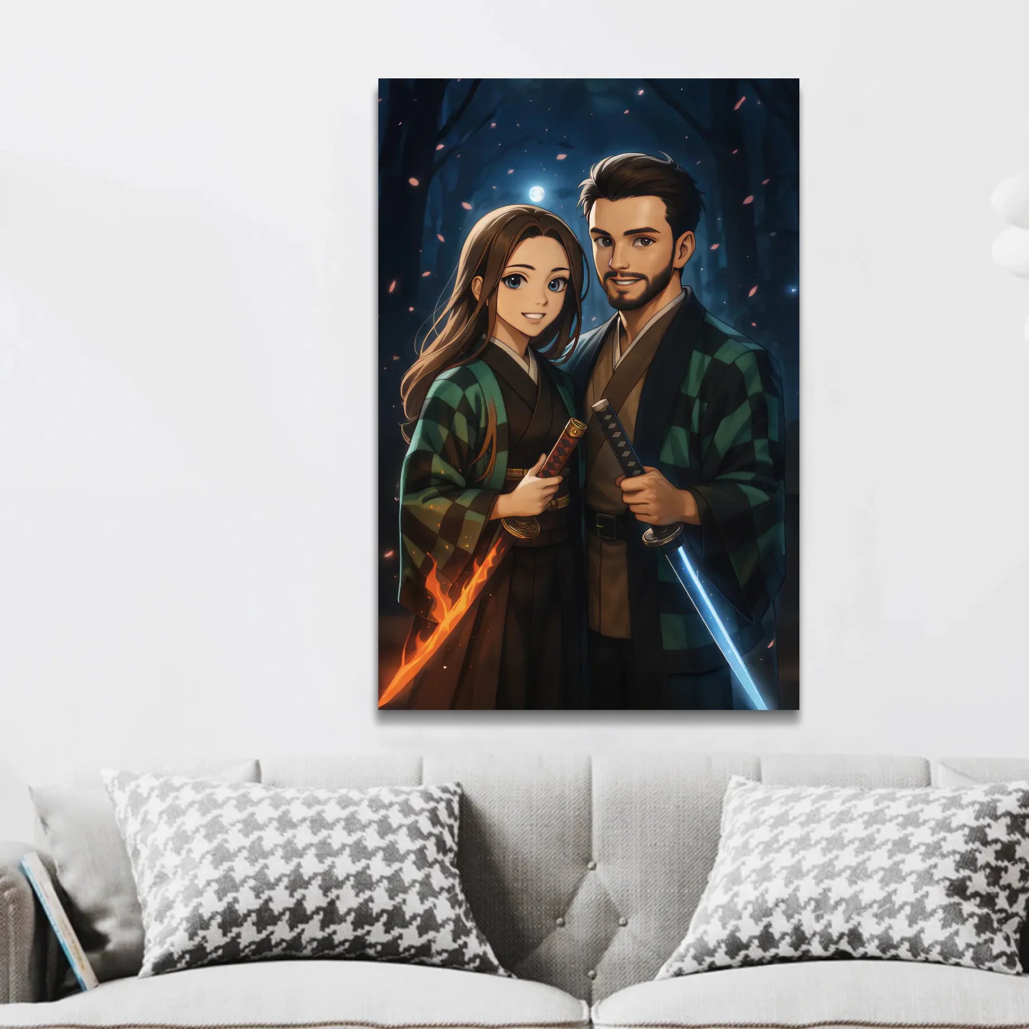 Personalisierte Leinwand – Dämonenjäger-Porträt