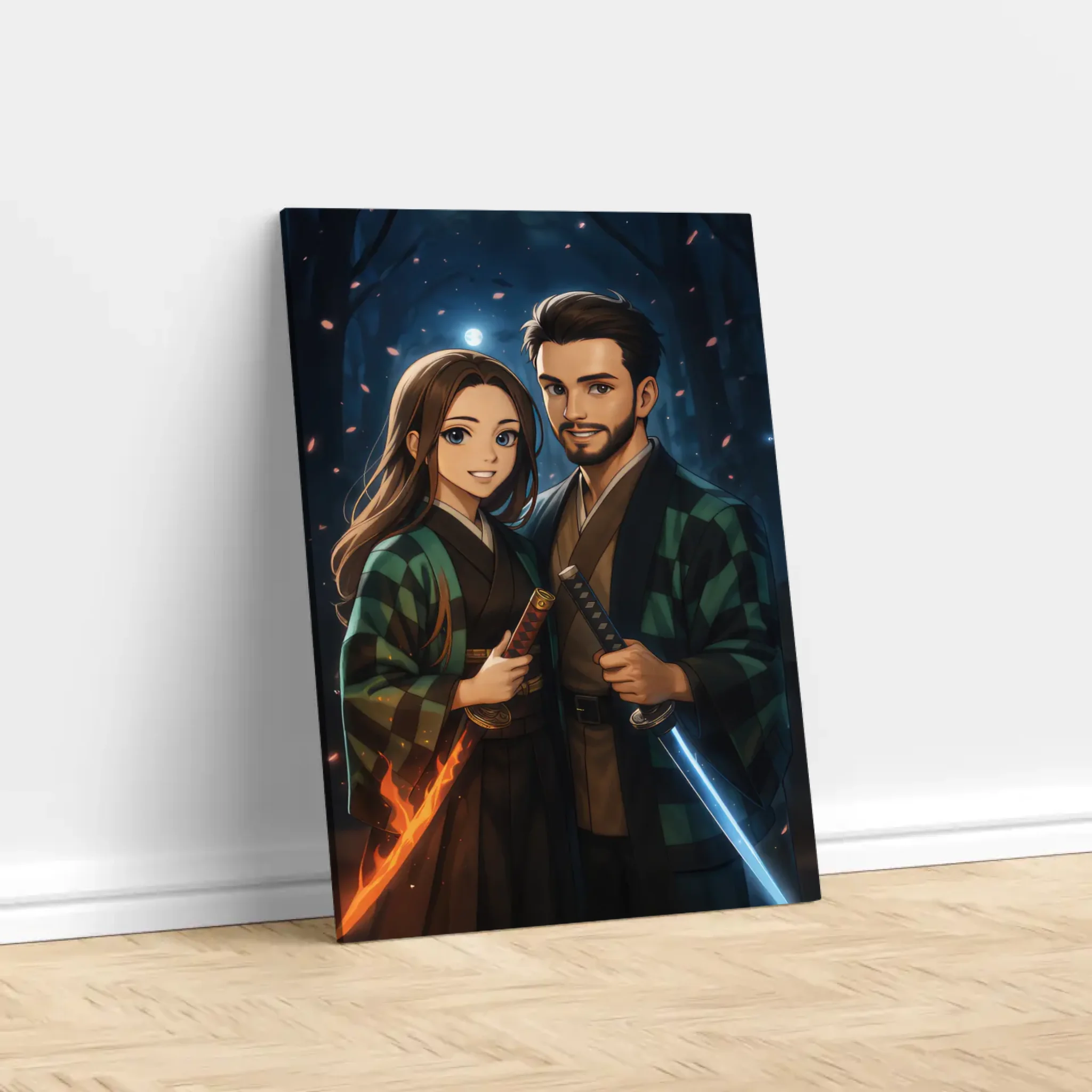 Personalisierte Leinwand – Dämonenjäger-Porträt