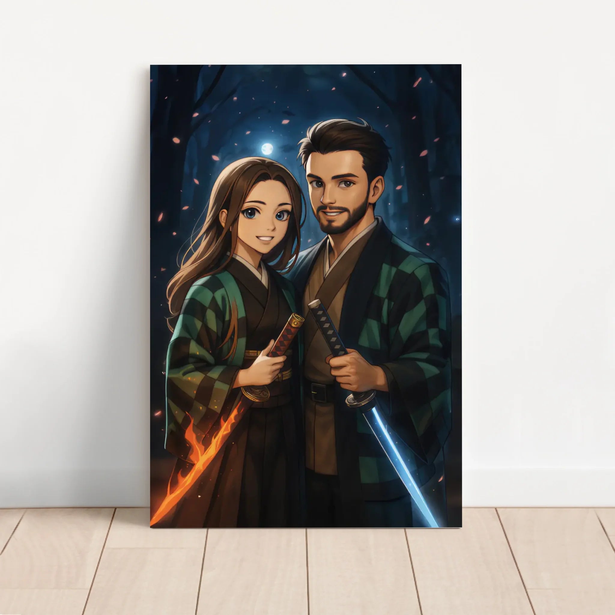 Personalisierte Leinwand – Dämonenjäger-Porträt