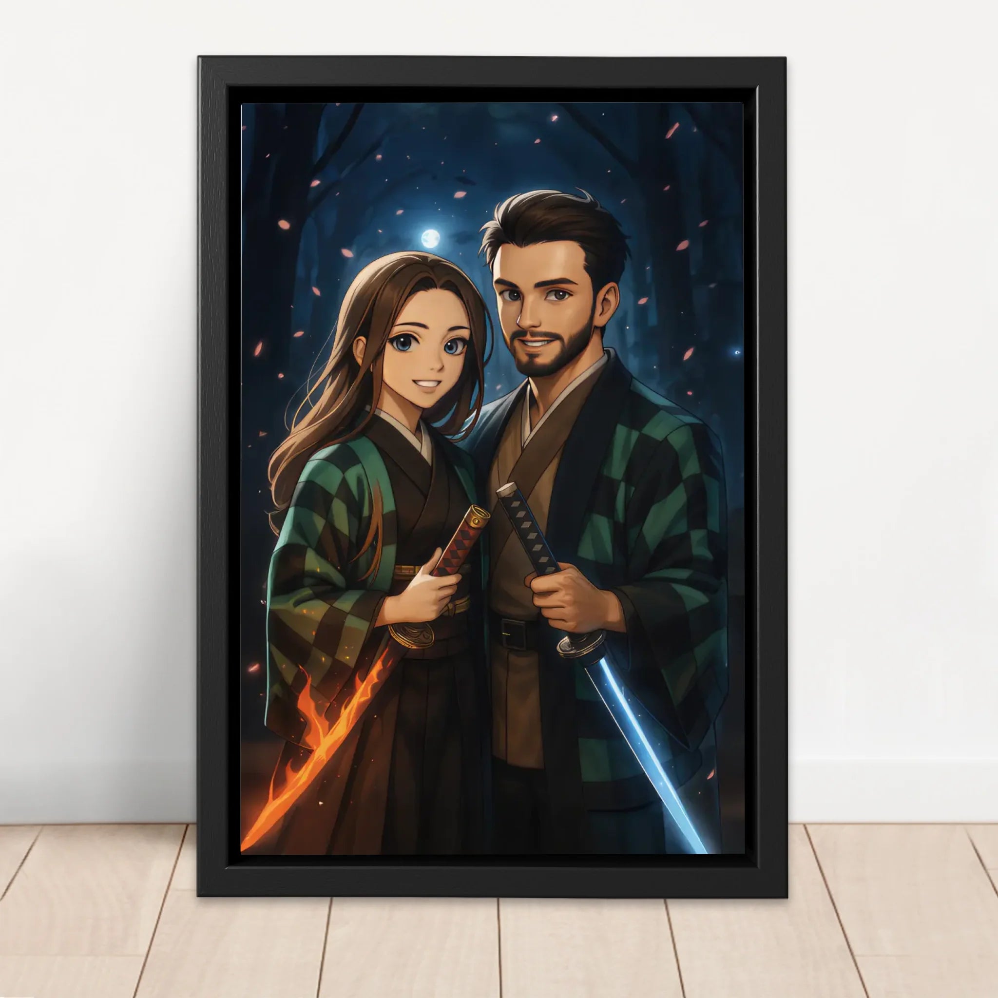 Personalisierte Leinwand – Dämonenjäger-Porträt