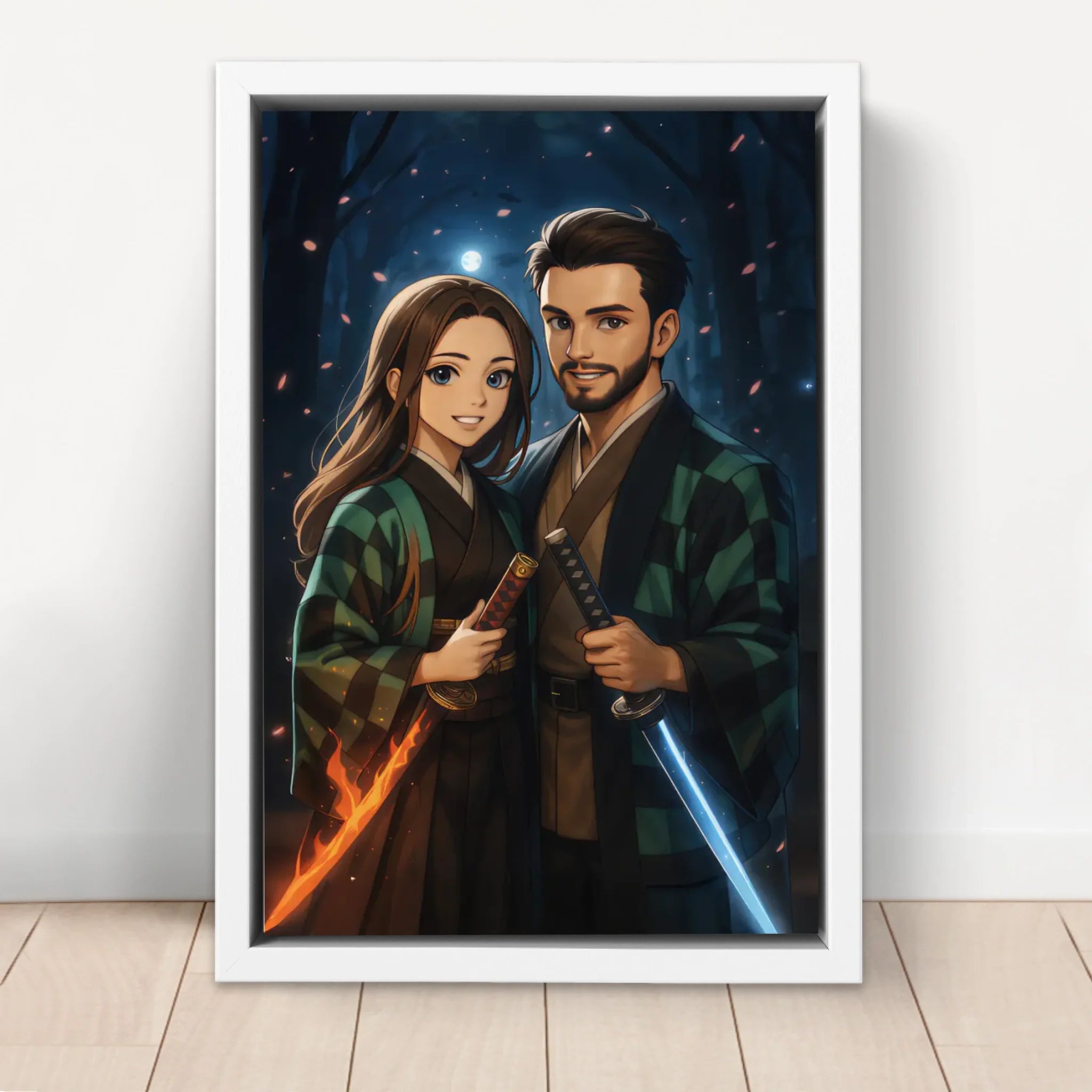 Personalisierte Leinwand – Dämonenjäger-Porträt