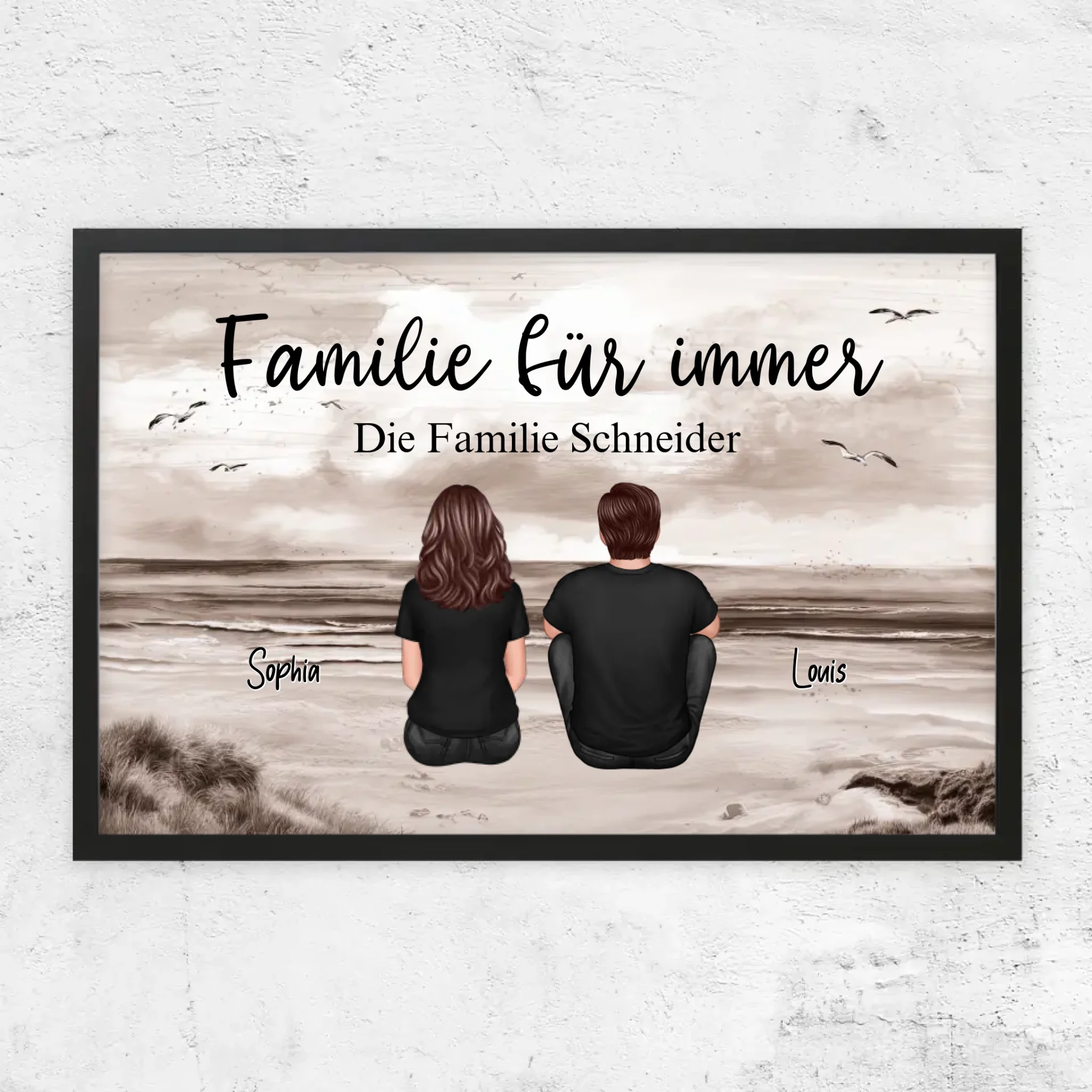 Personalisierte Poster "Familie für immer"