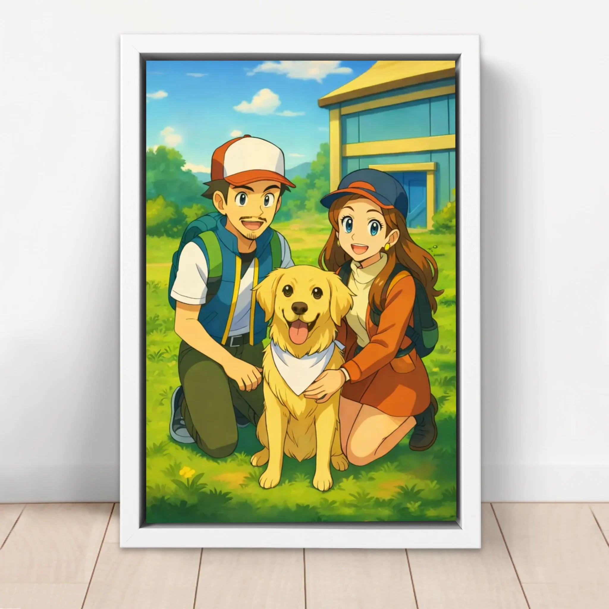 Personalisierte Leinwand – Anime-Monstertrainer-Porträt