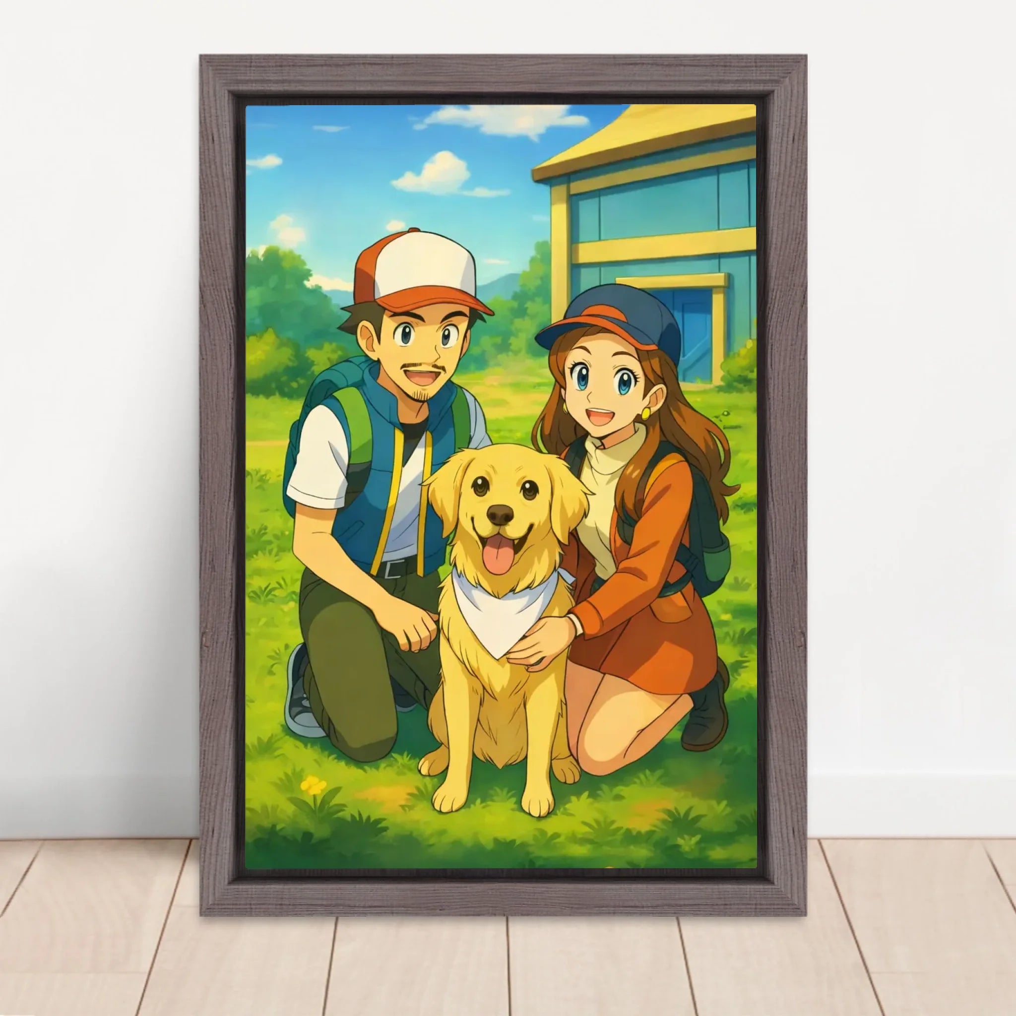 Vertical Framed  Canvas-Oak 2026