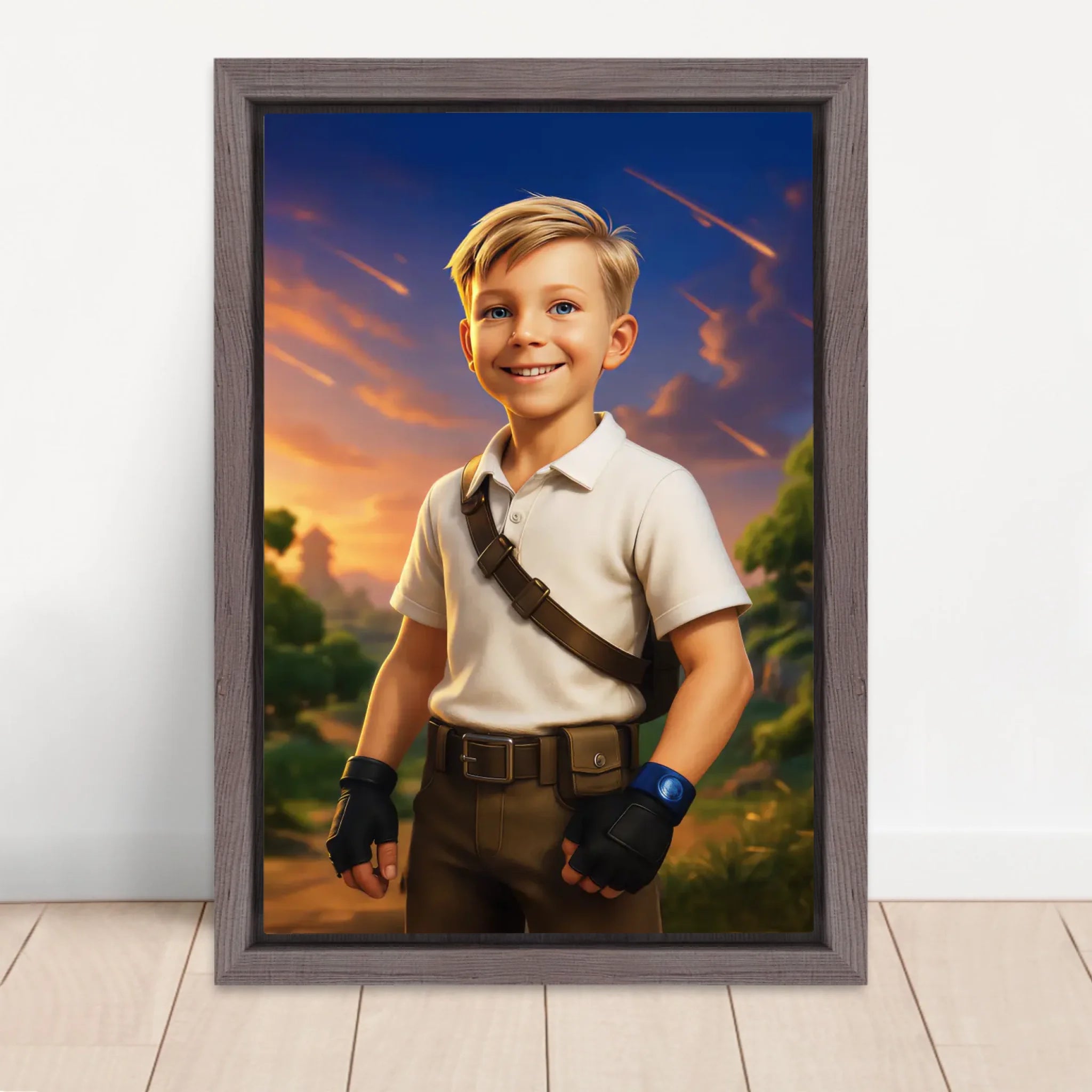 Vertical Framed  Canvas-Oak 2026