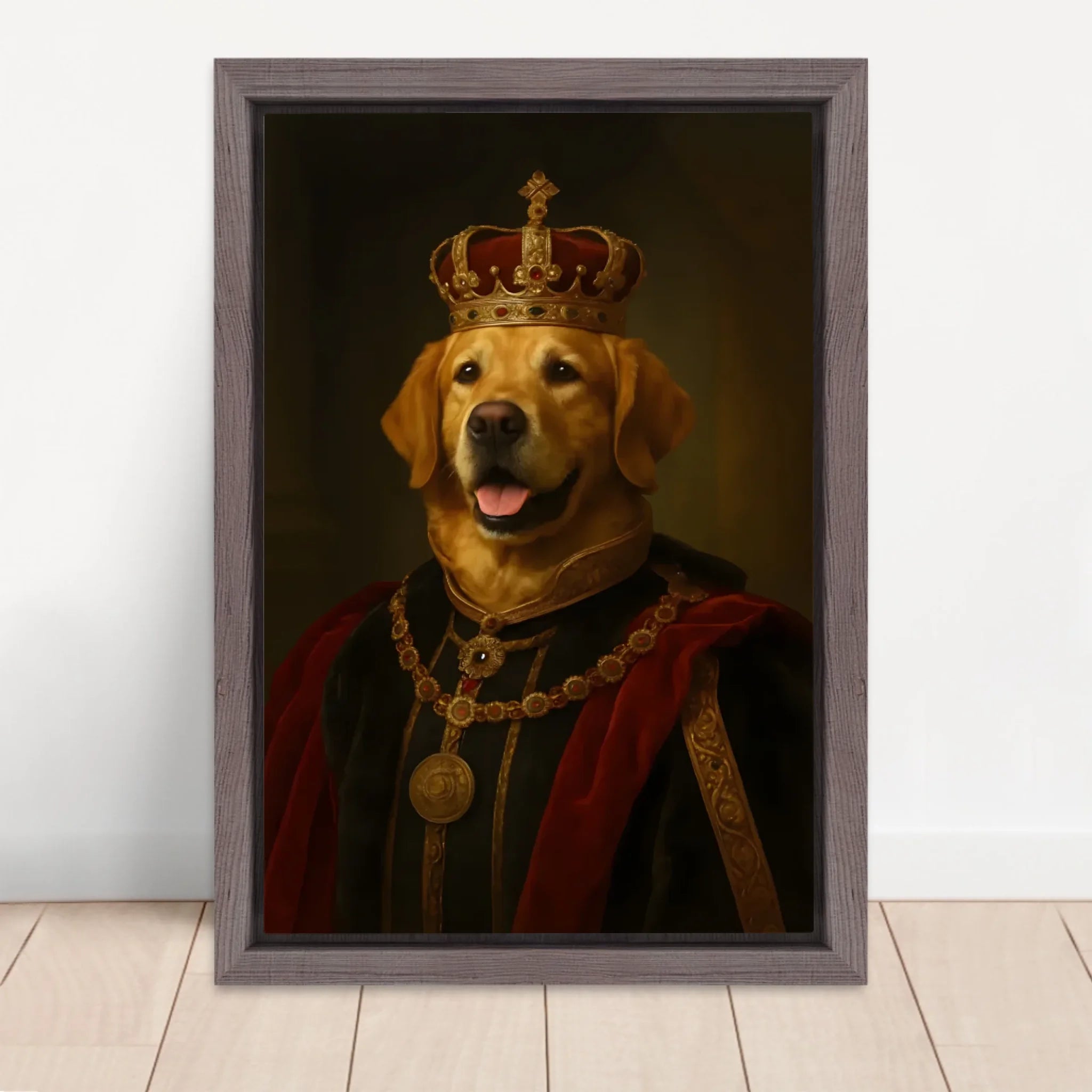 Vertical Framed  Canvas-Oak 2026