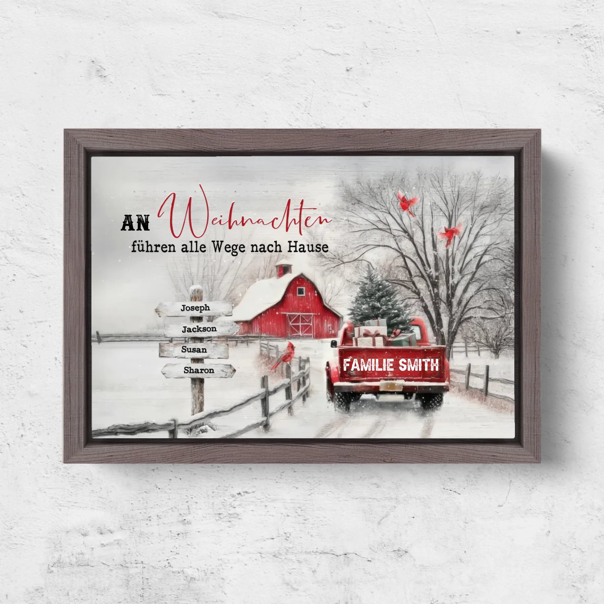 Horizontal Framd Canvas-Ovak