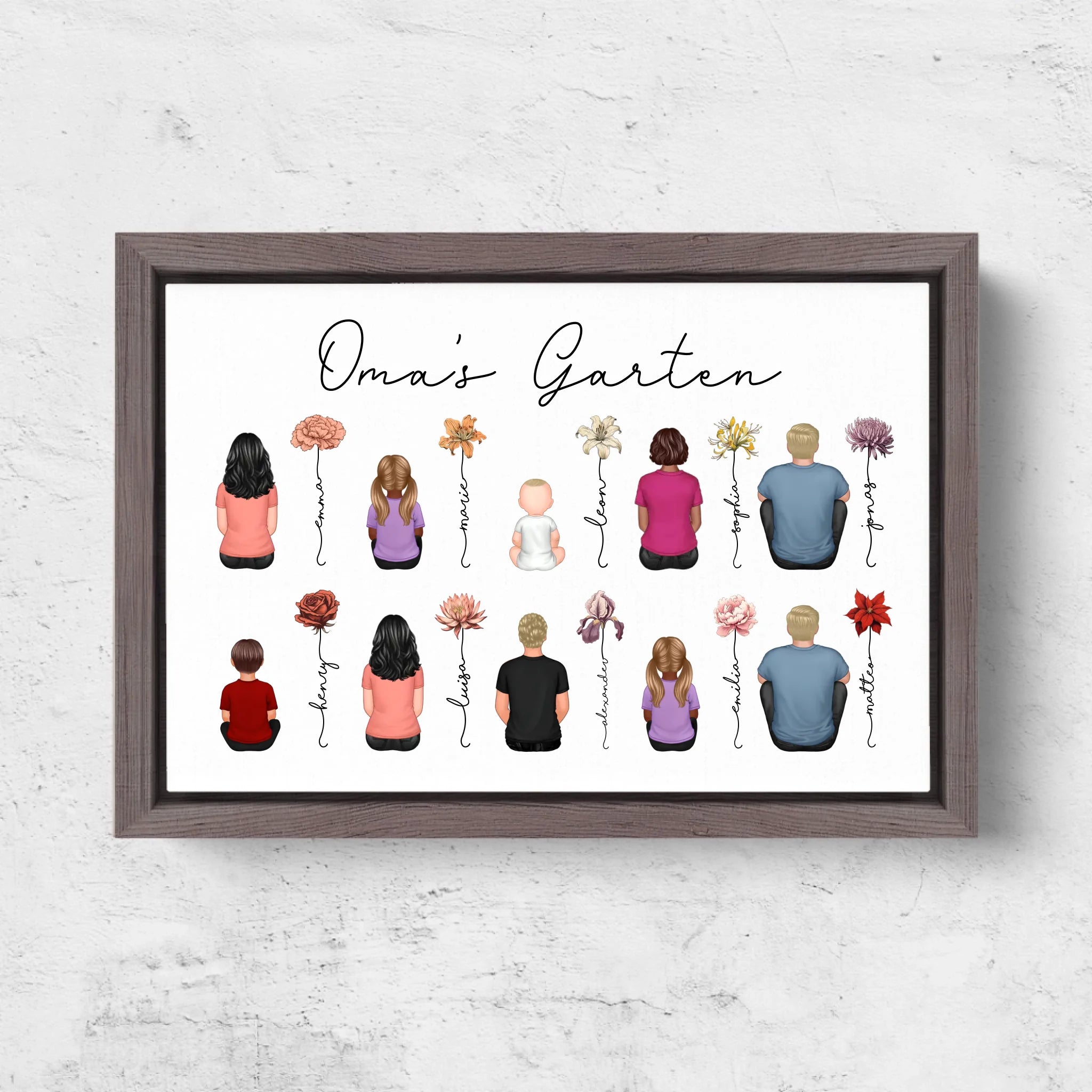 Horizontal Framd Canvas-Ovak