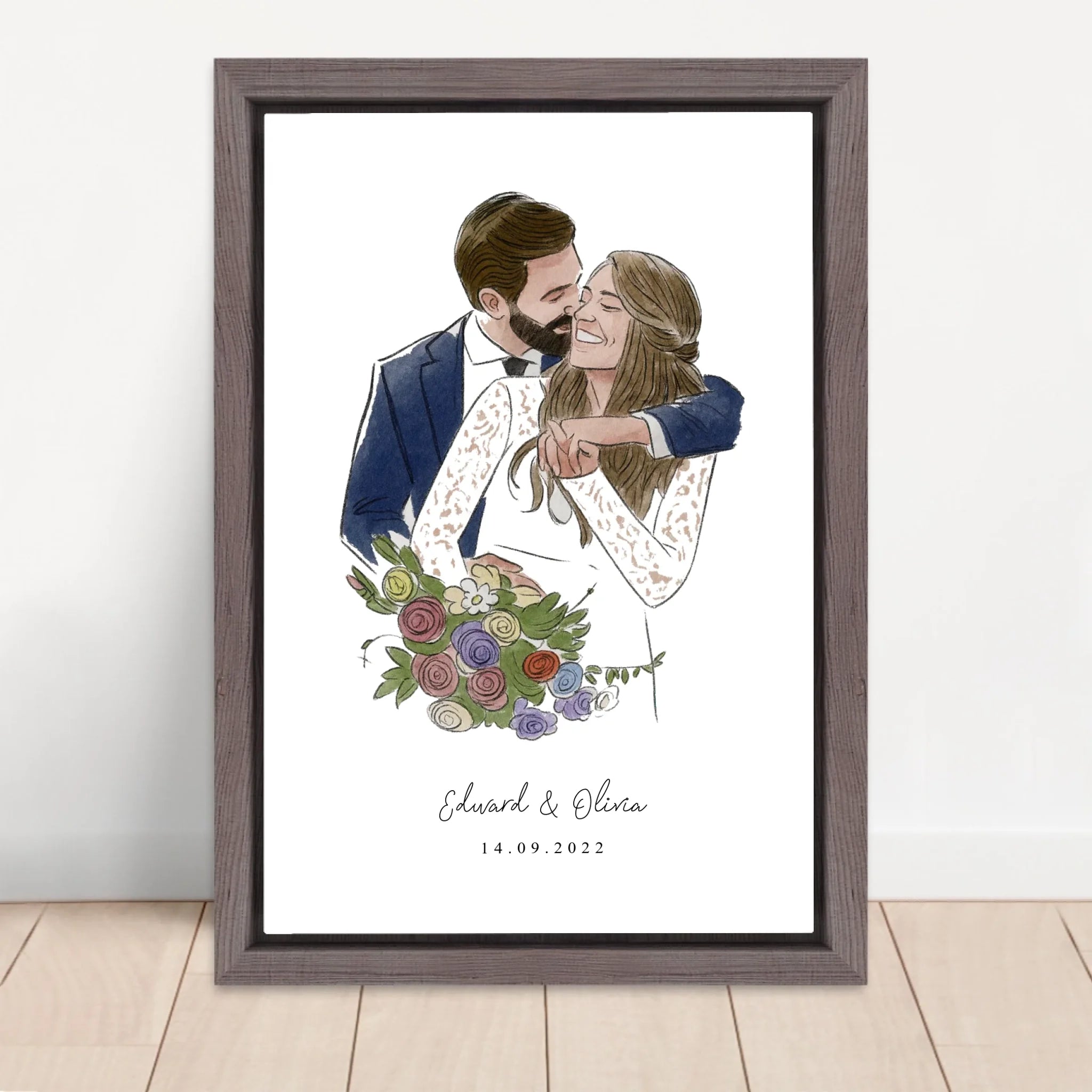 Vertical Framed  Canvas-Oak 2026