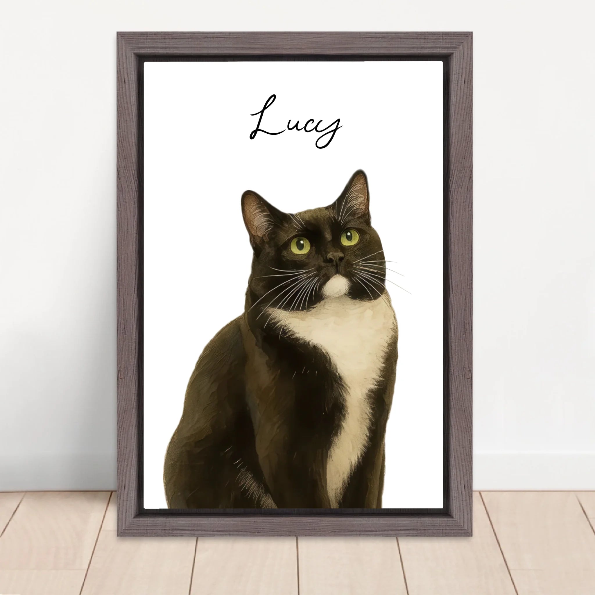 Vertical Framed  Canvas-Oak 2026