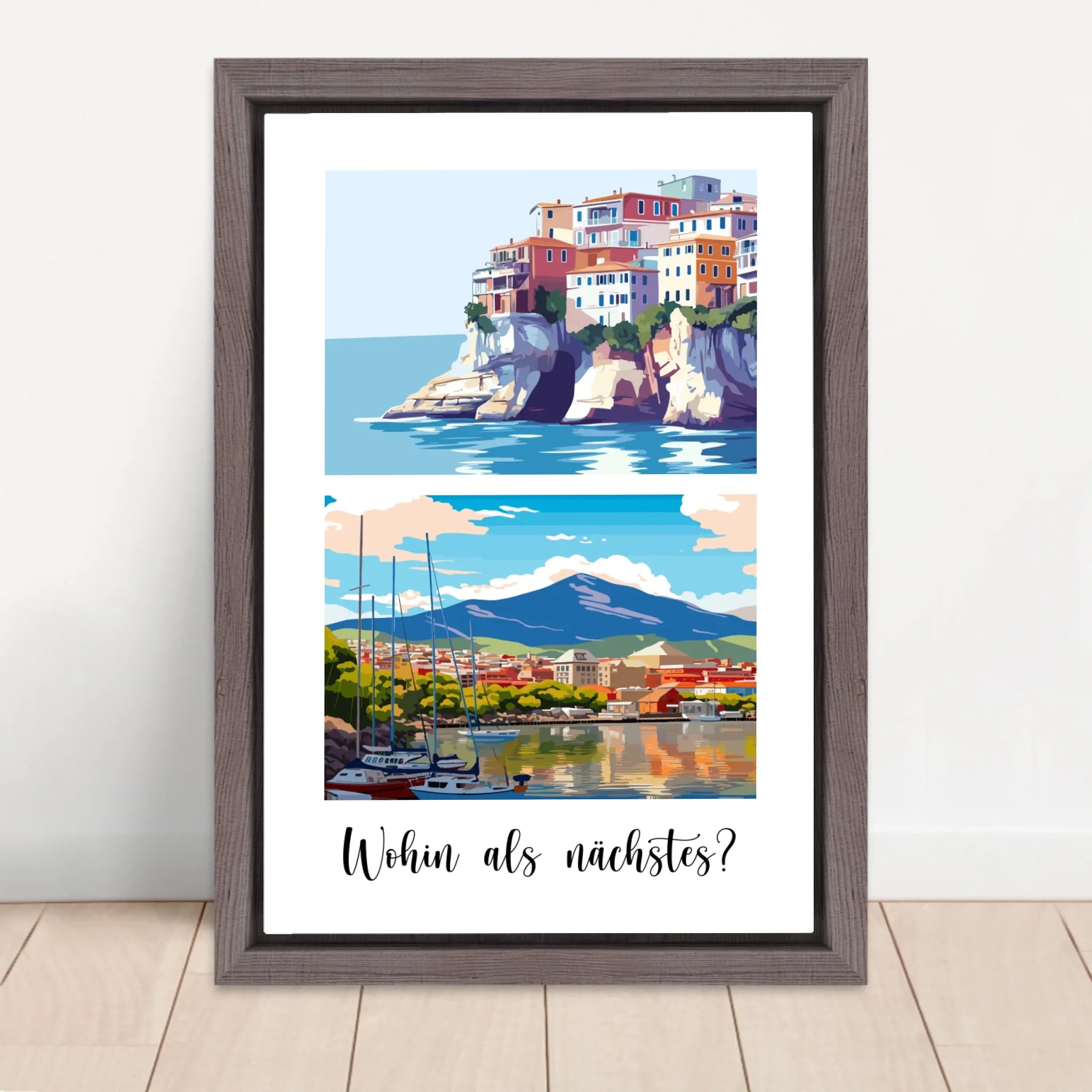 Vertical Framed  Canvas-Oak 2026