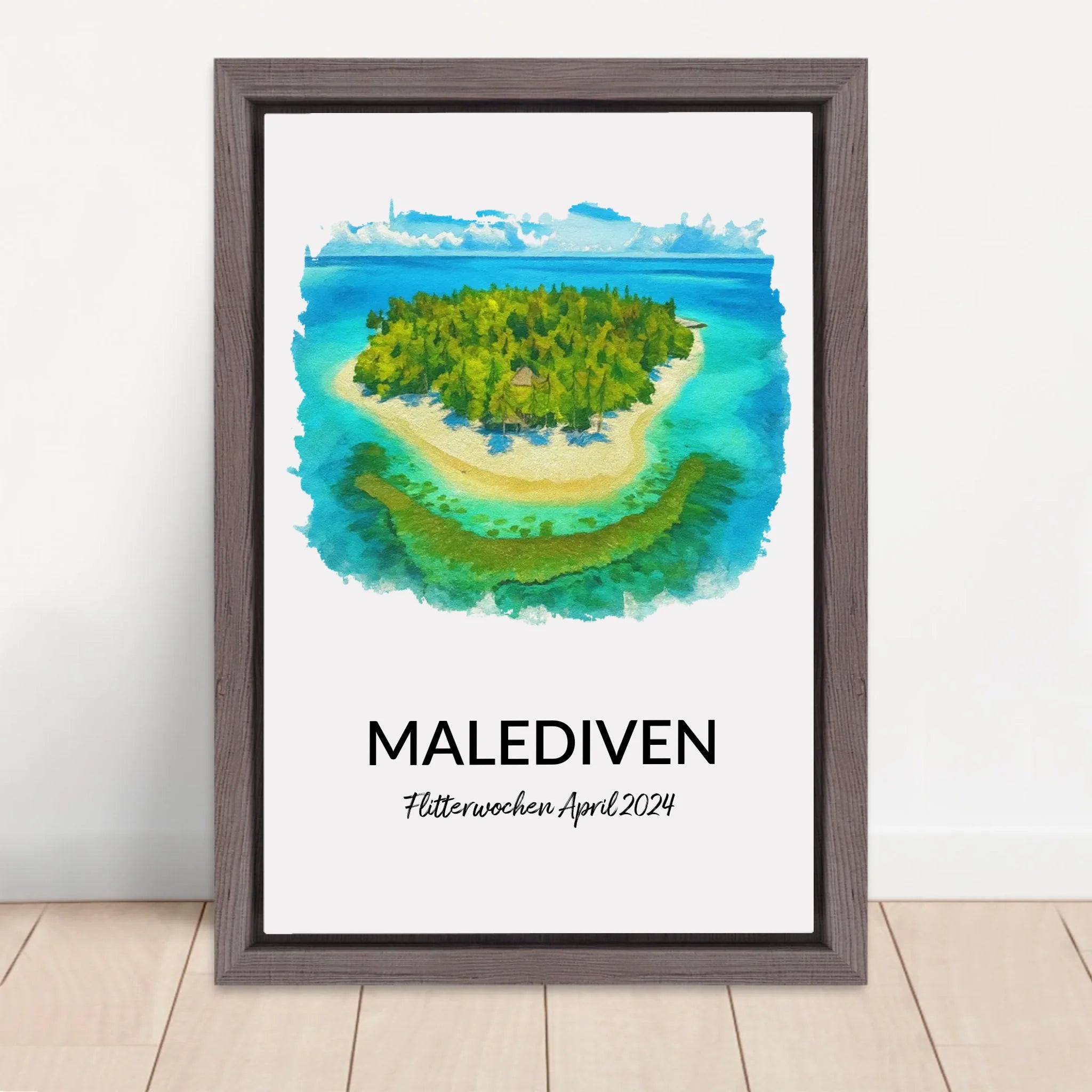 Vertical Framed  Canvas-Oak 2026