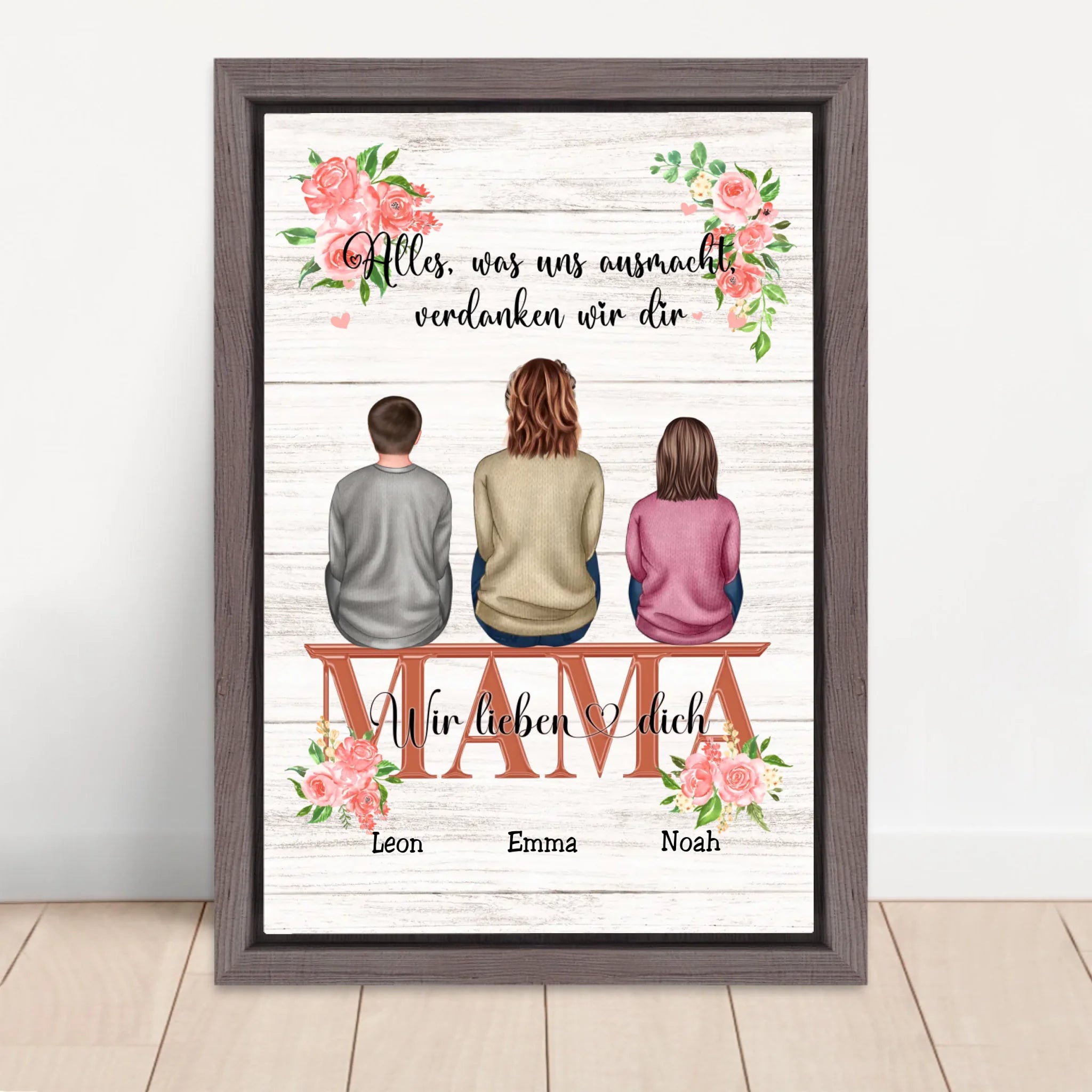 Vertical Framed  Canvas-Oak 2026