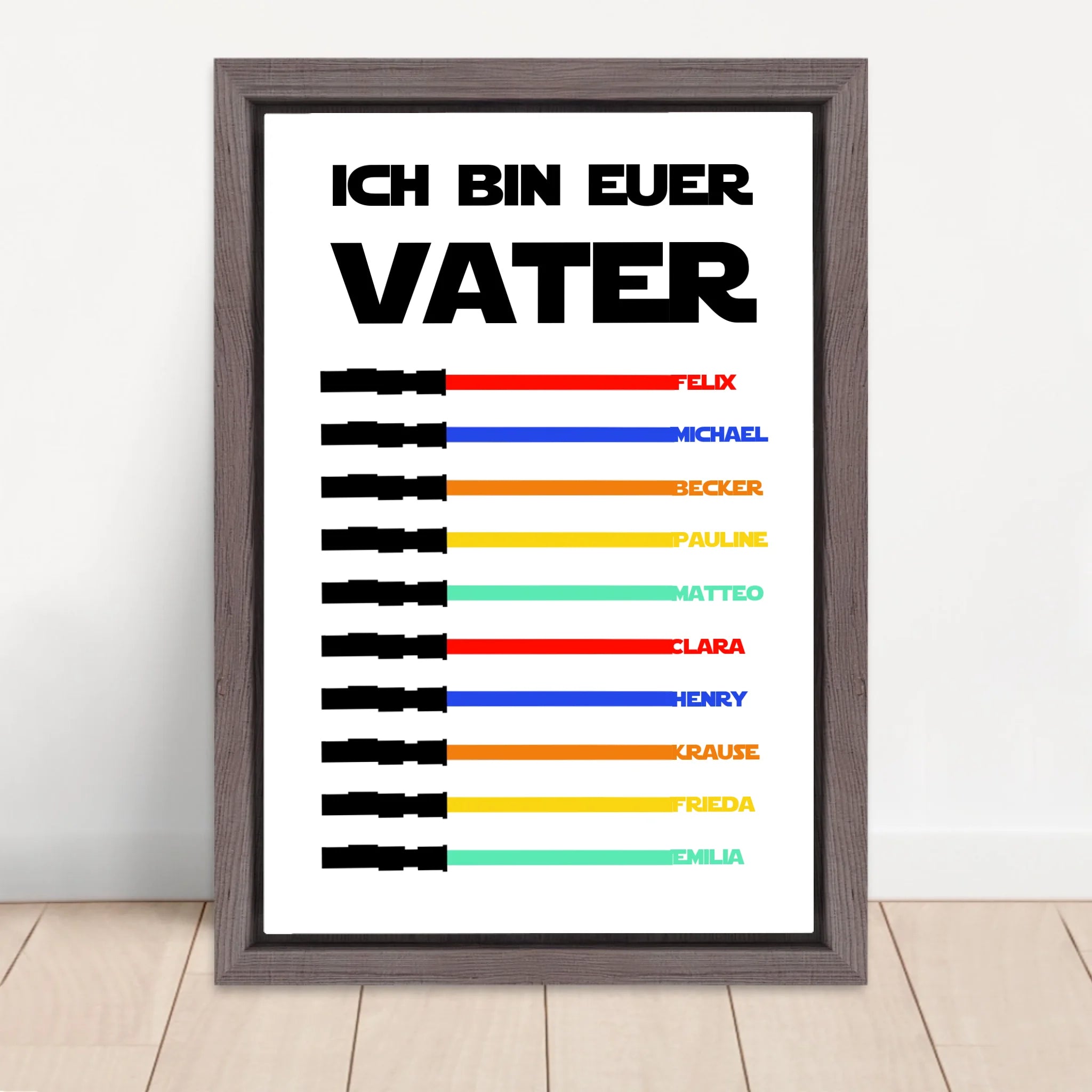 Vertical Framed  Canvas-Oak 2026