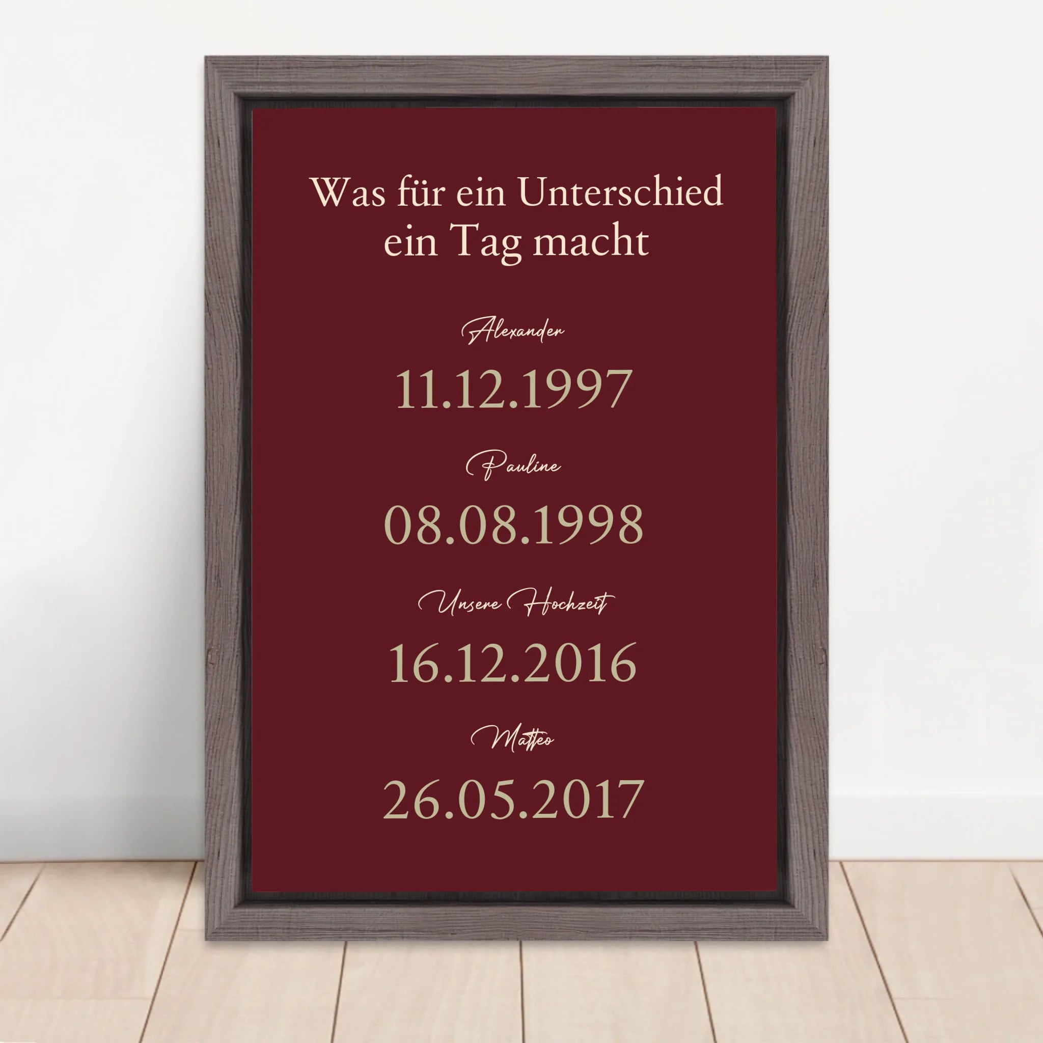 Vertical Framed  Canvas-Oak 2026