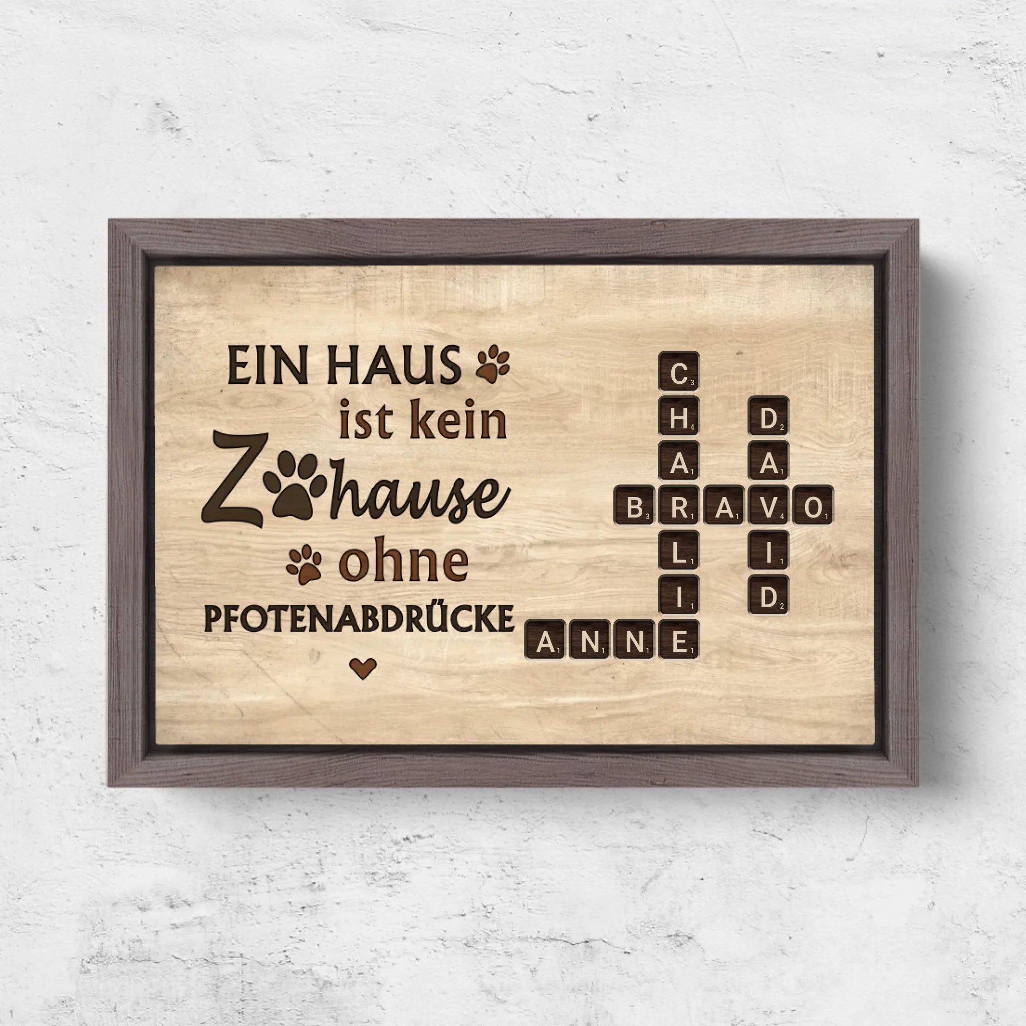 Horizontal Framd Canvas-Ovak