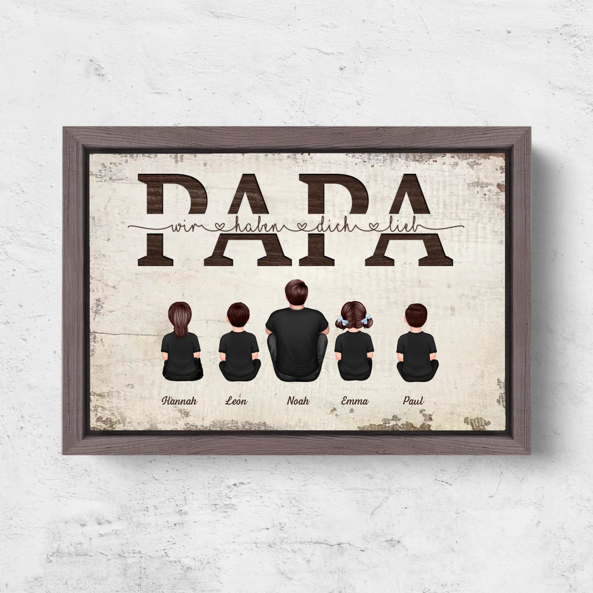 Horizontal Framd Canvas-Ovak