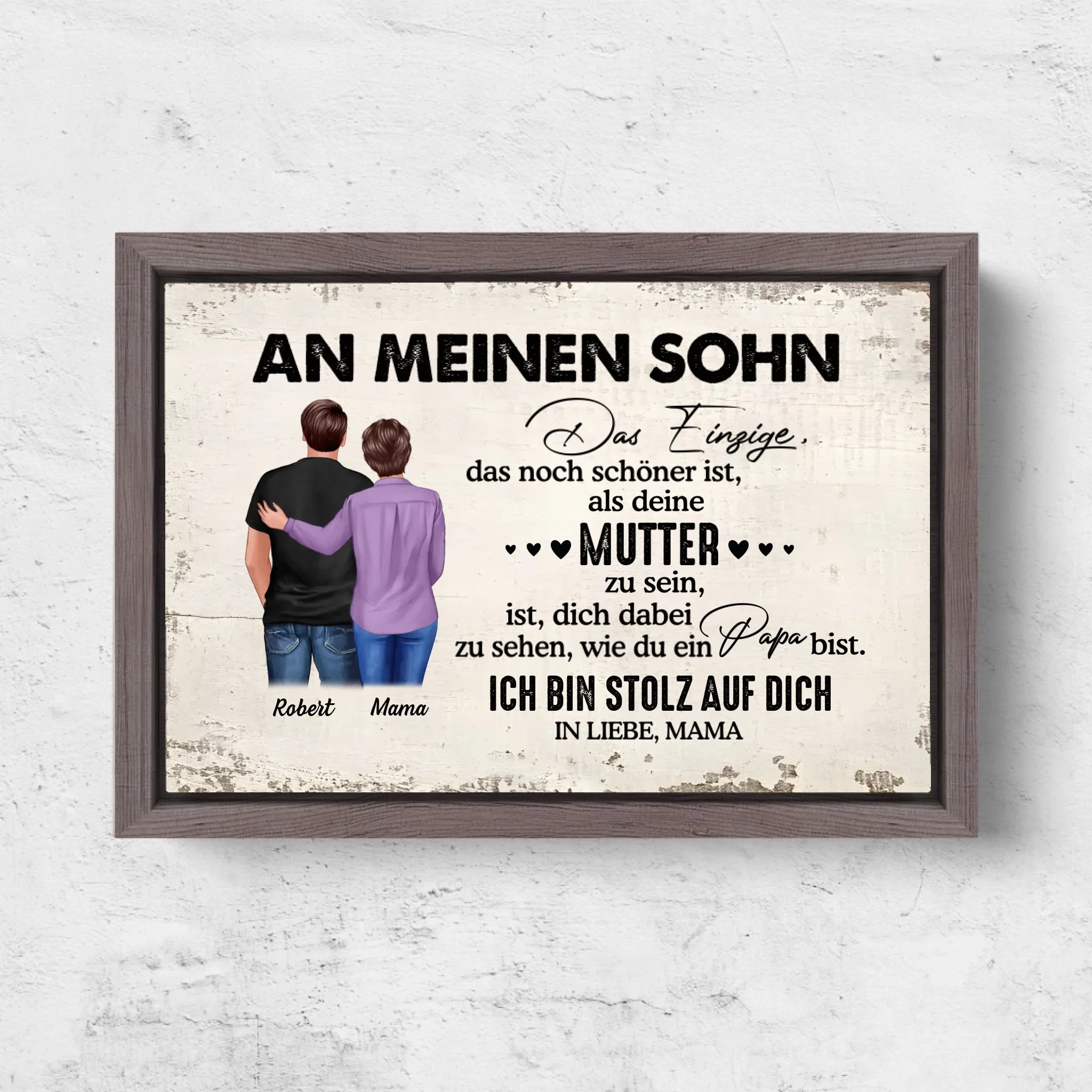 Horizontal Framd Canvas-Ovak