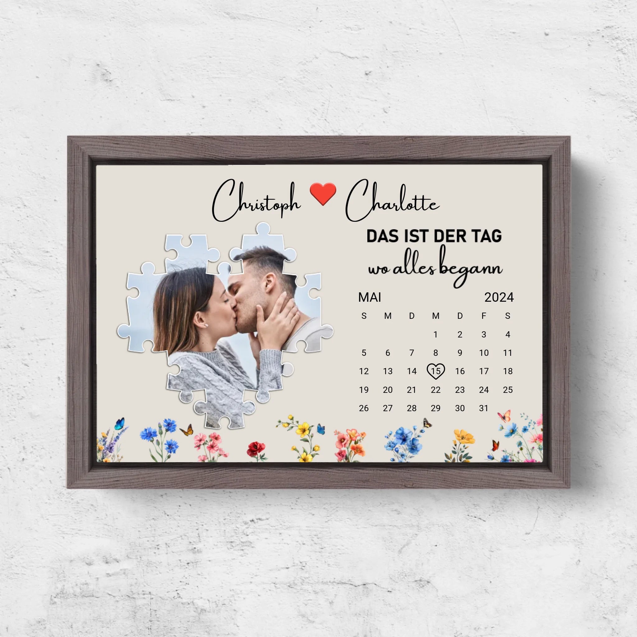 Horizontal Framd Canvas-Ovak