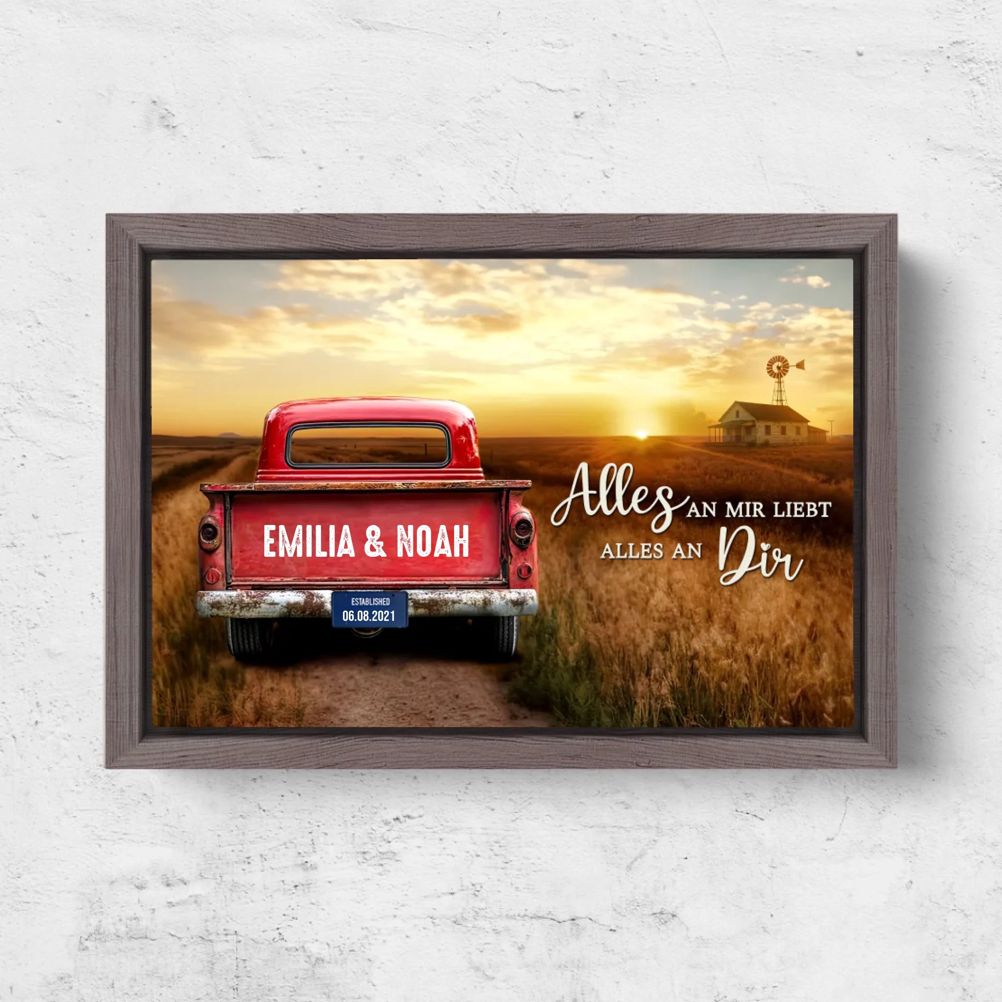 Horizontal Framd Canvas-Ovak