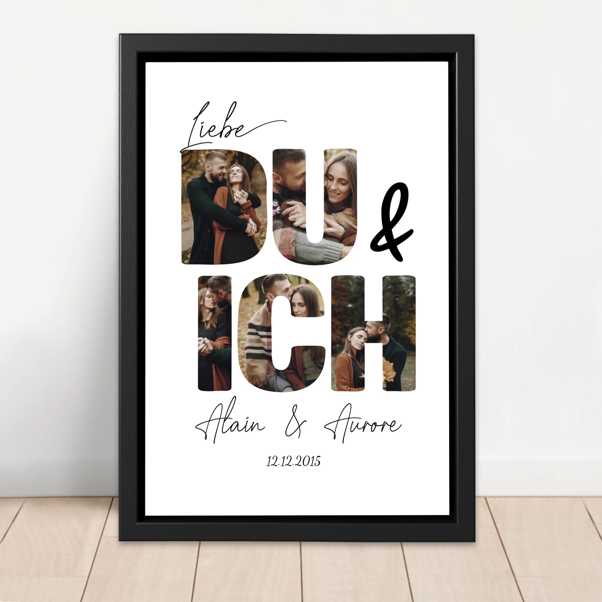 Personalisierte Leinwand "Du und ich"