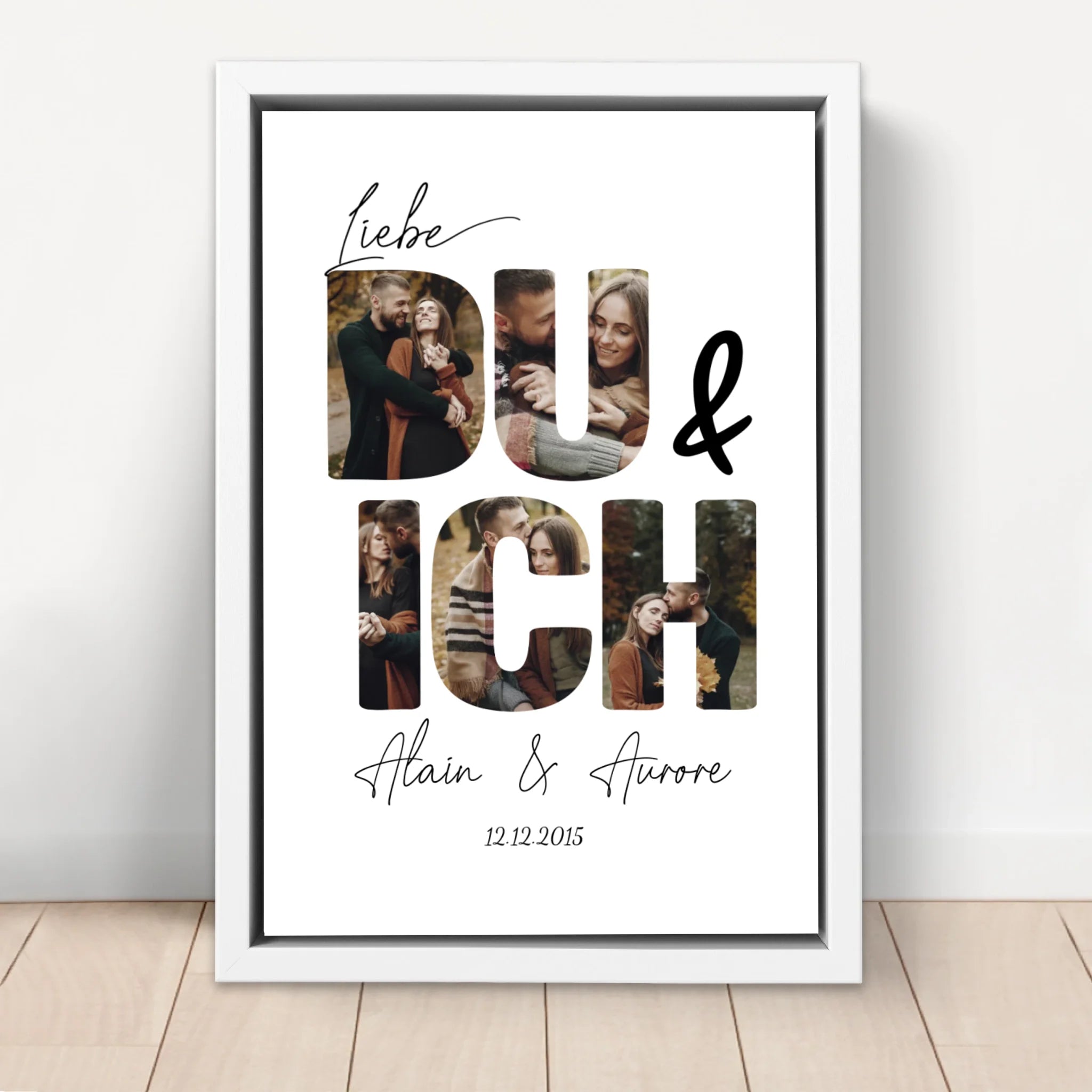 Personalisierte Leinwand "Du und ich"