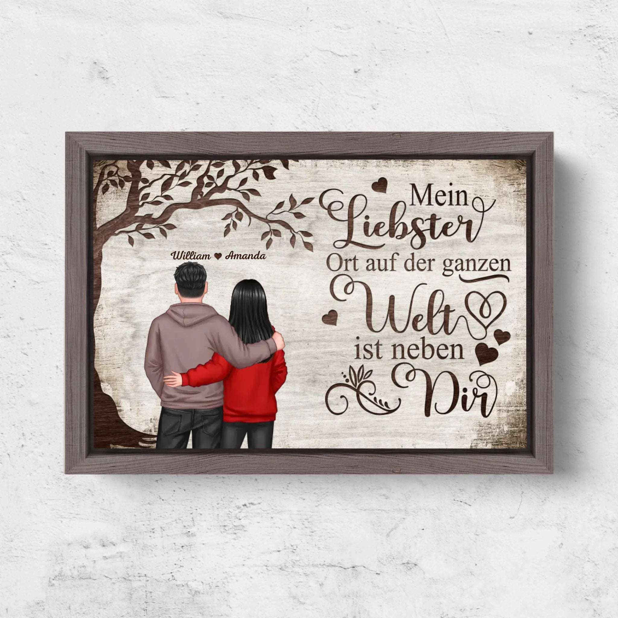 Horizontal Framd Canvas-Ovak