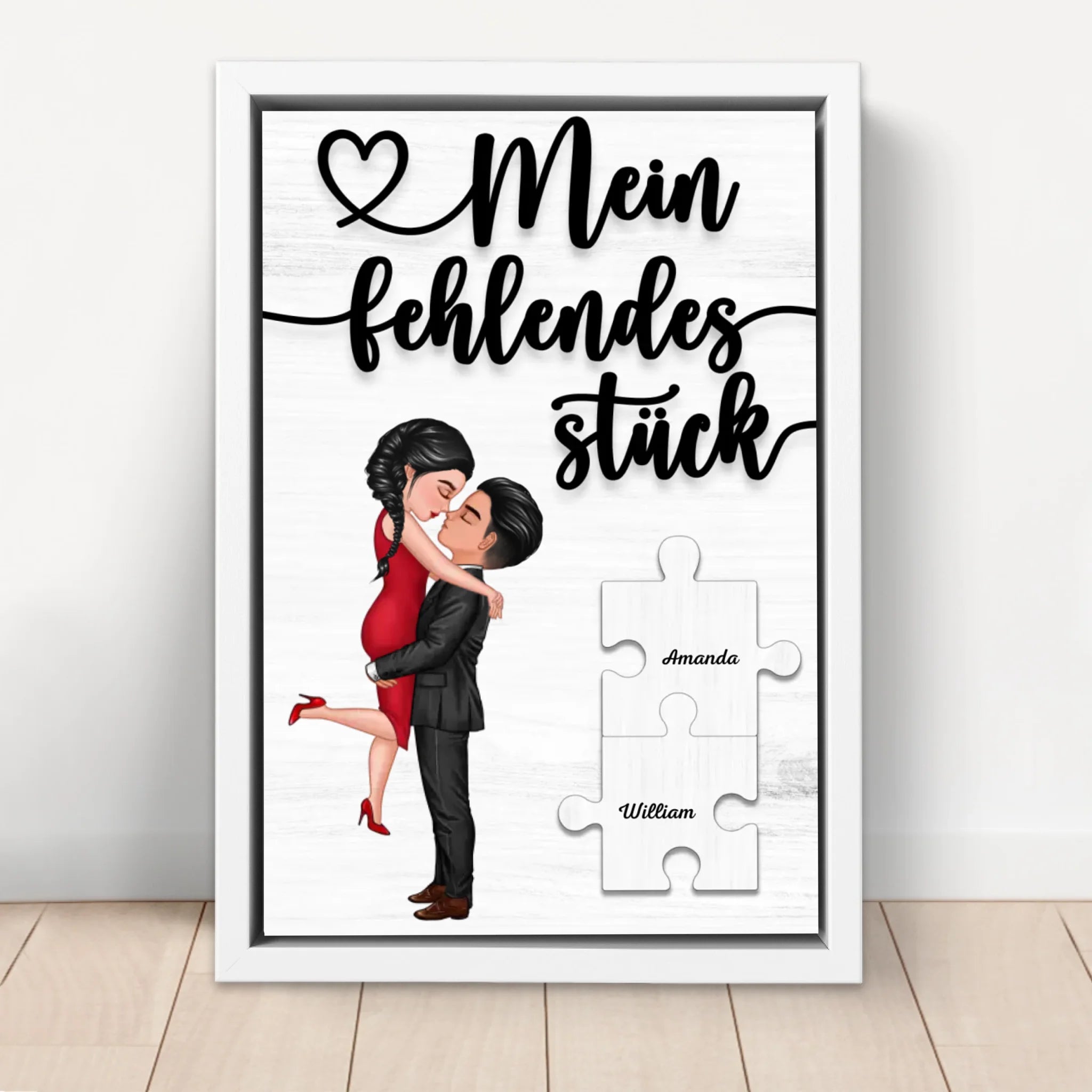 Personalisierte Leinwand "Das fehlende Stück"