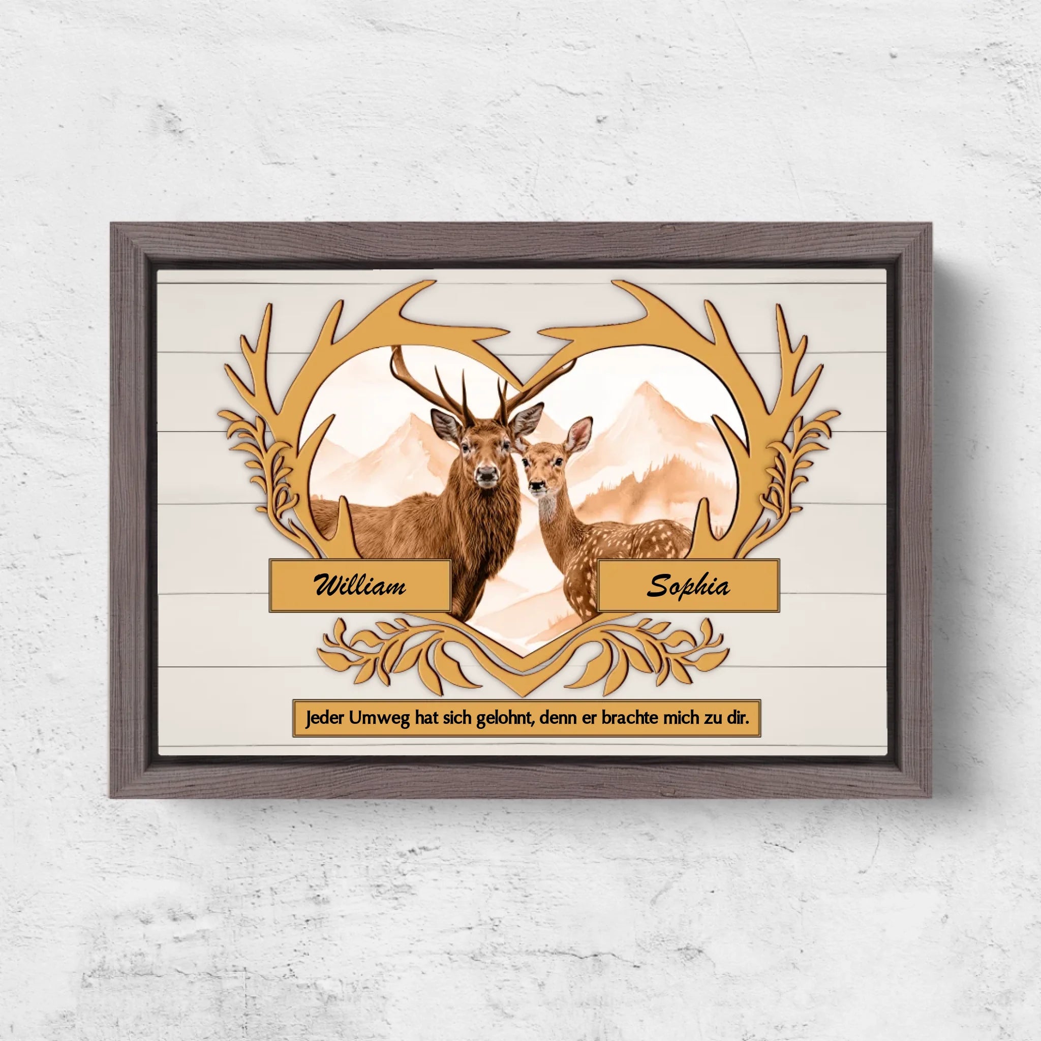 Horizontal Framd Canvas-Ovak