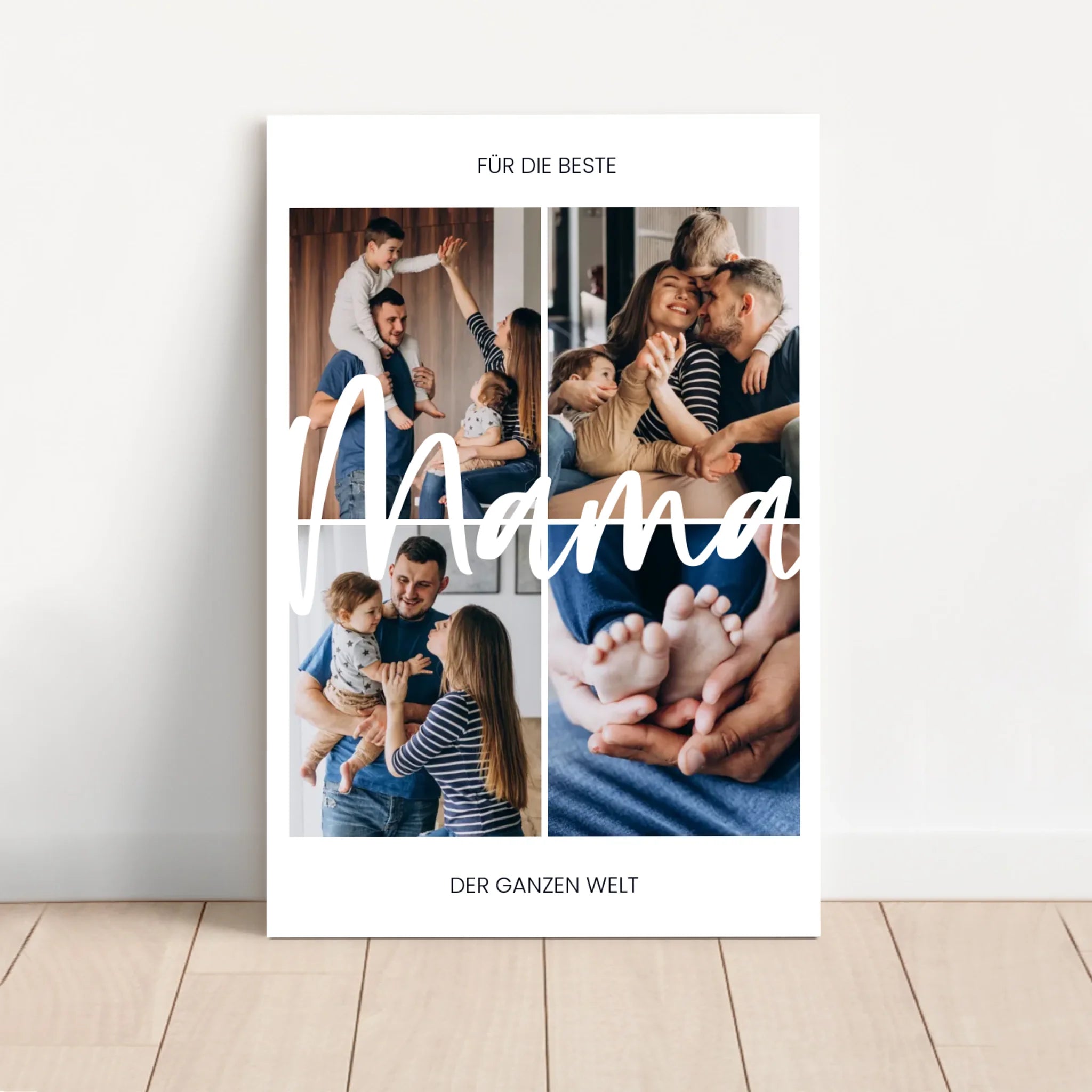 Personalisierte Leinwand "Für die beste Mama der Welt"
