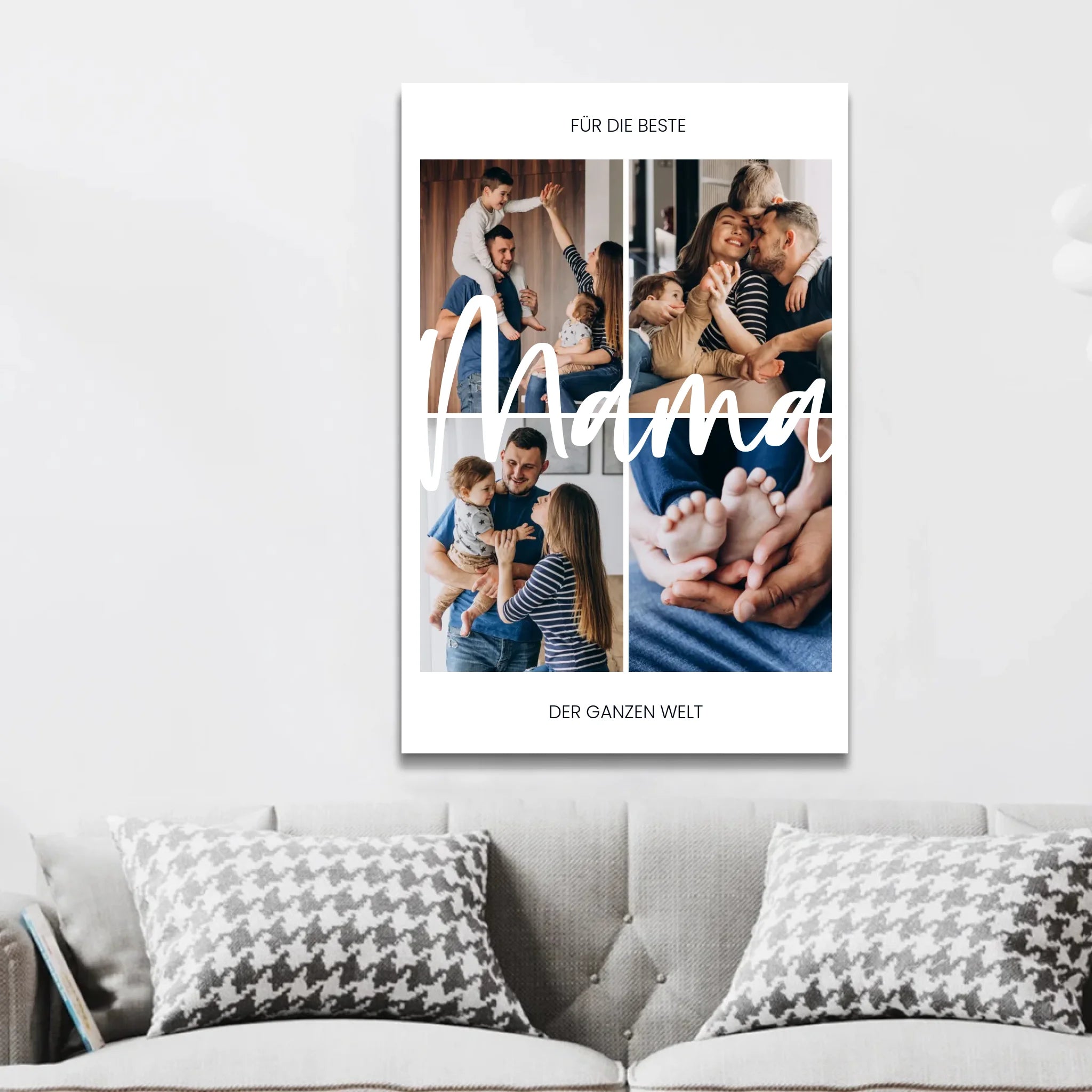 Personalisierte Leinwand "Für die beste Mama der Welt"