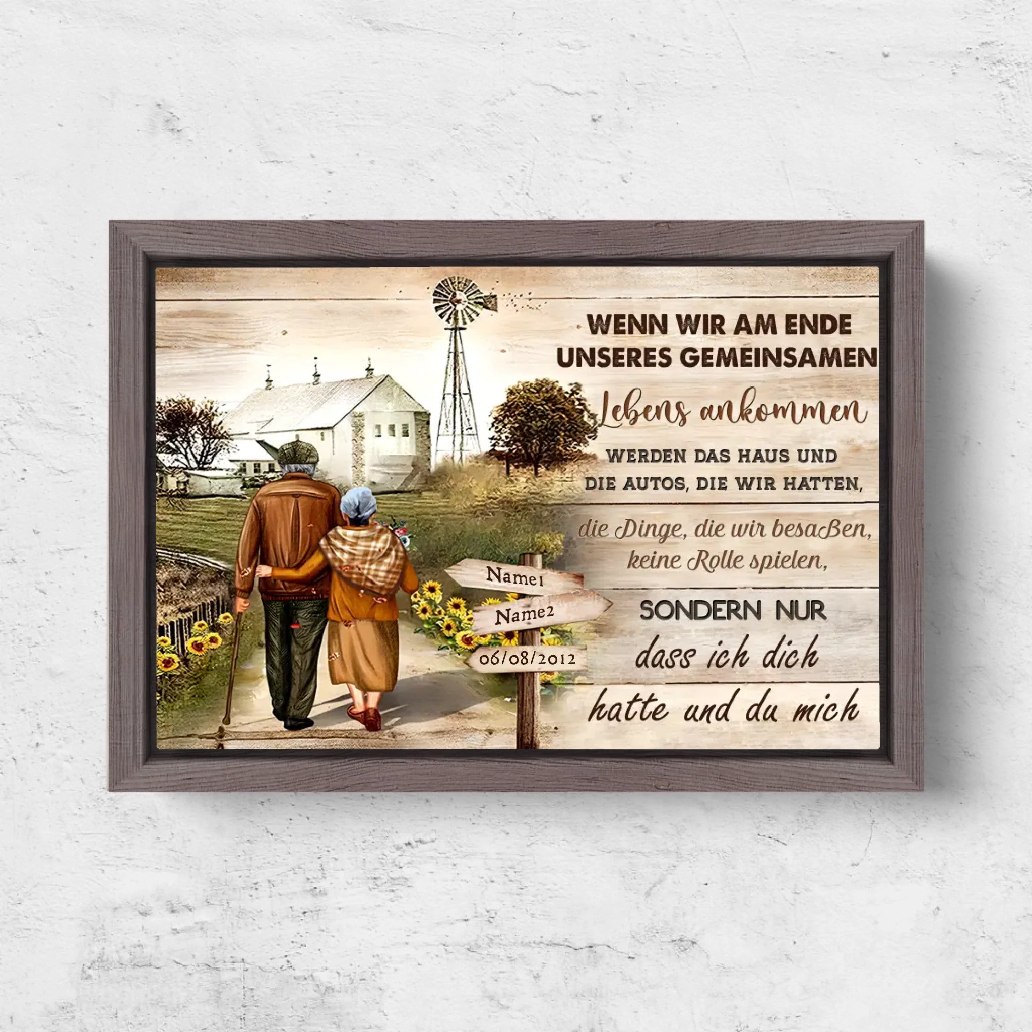 Horizontal Framd Canvas-Ovak