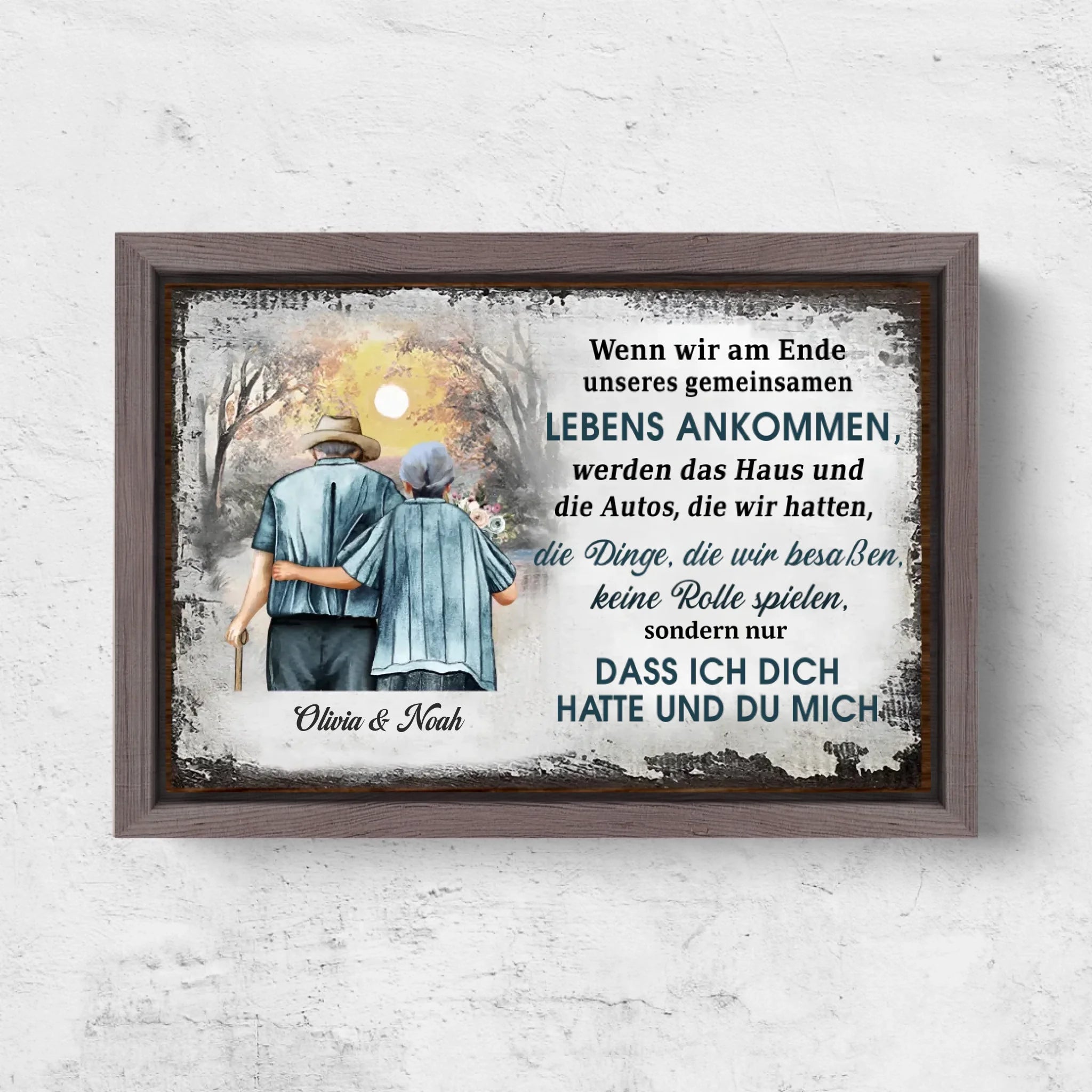 Horizontal Framd Canvas-Ovak