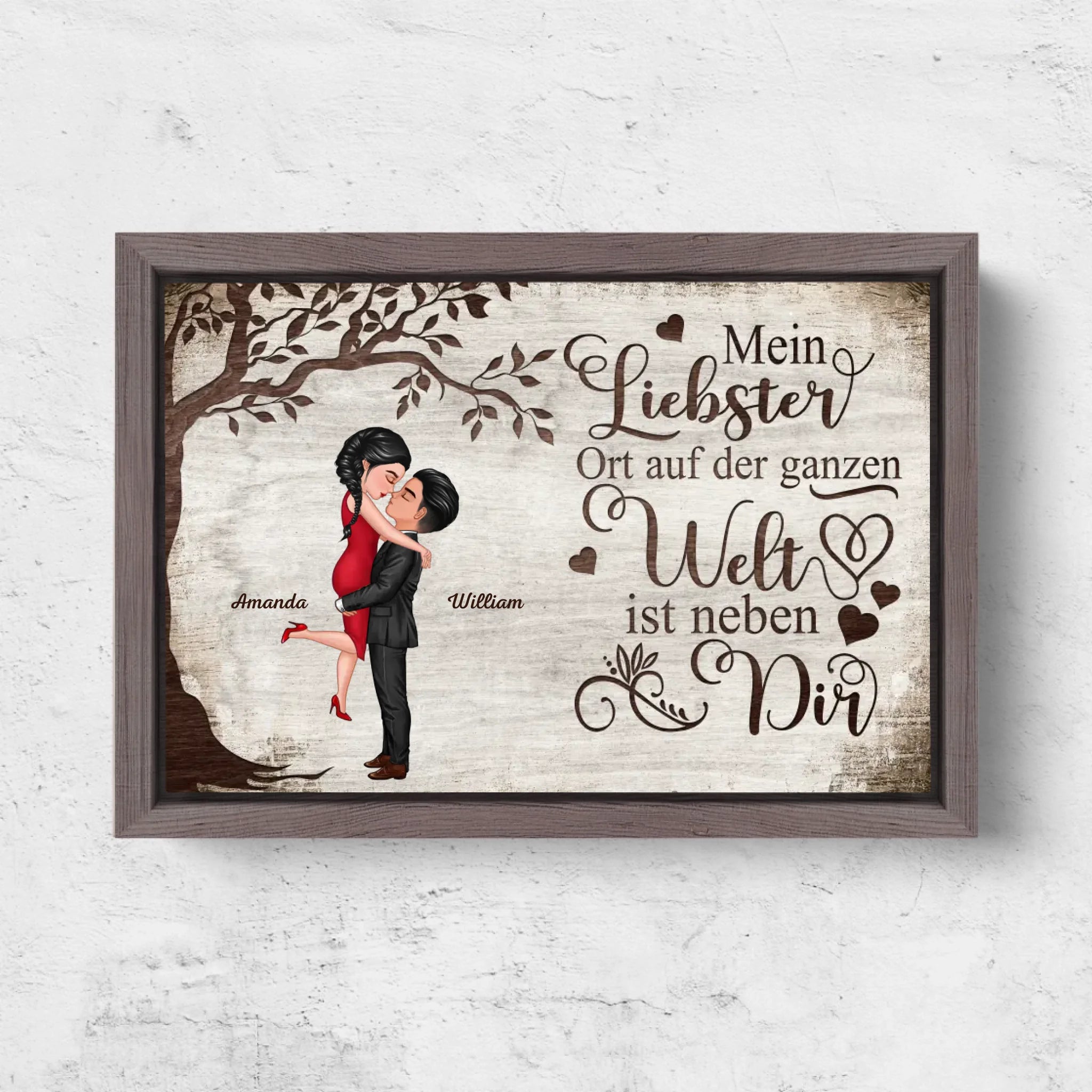 Horizontal Framd Canvas-Ovak