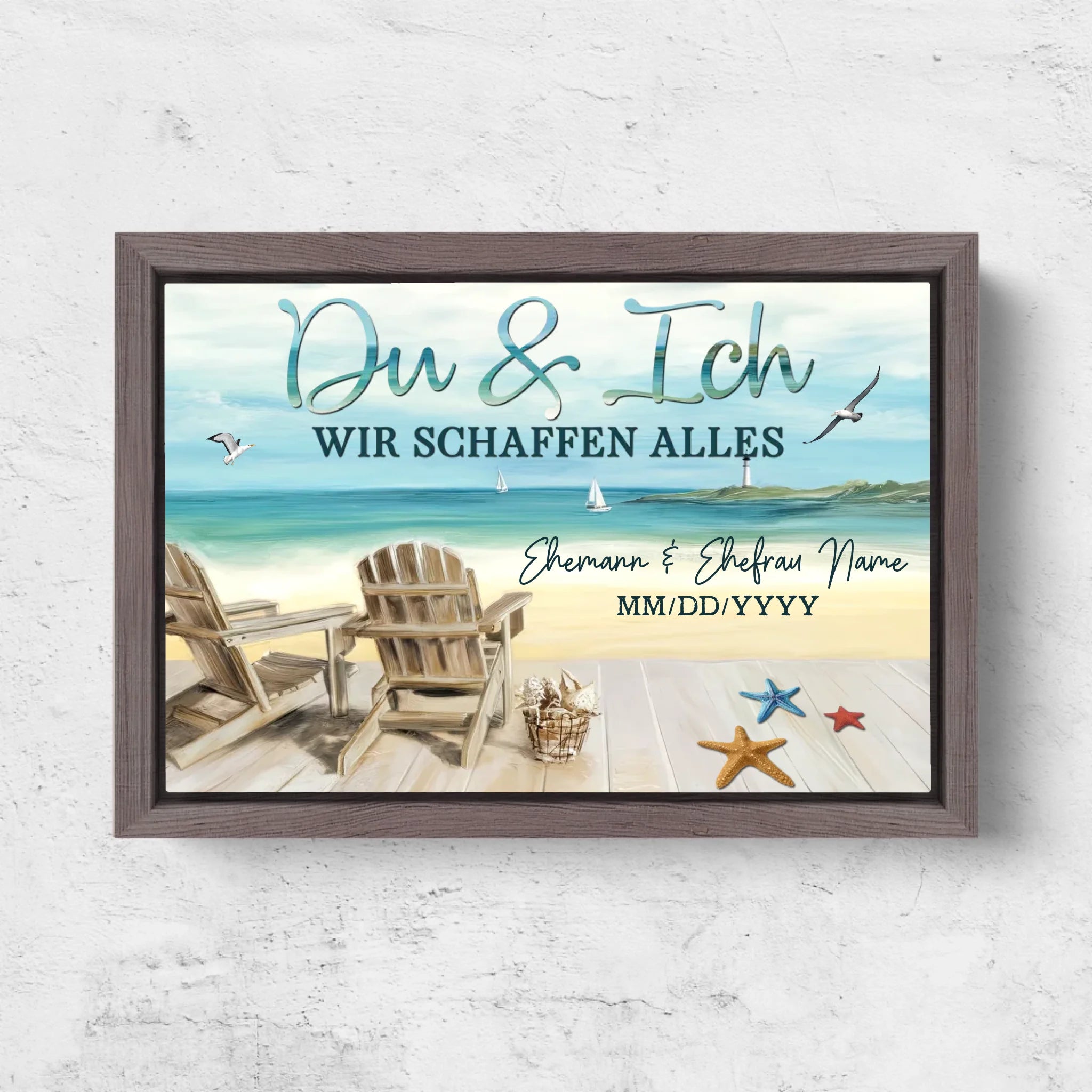 Horizontal Framd Canvas-Ovak