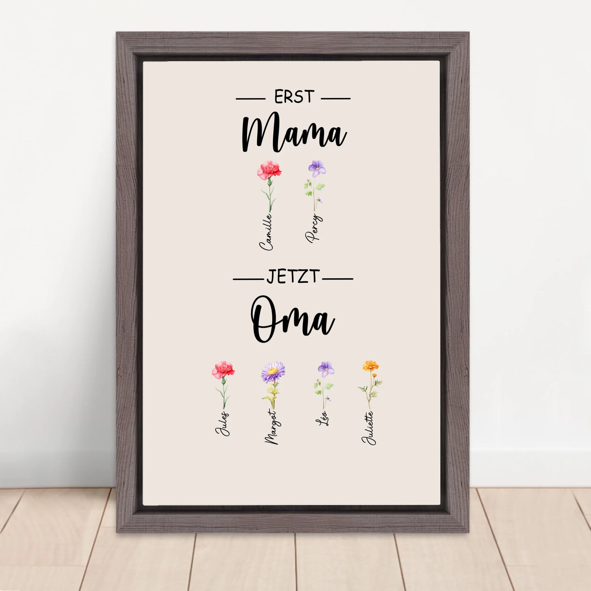 Vertical Framed  Canvas-Oak 2026