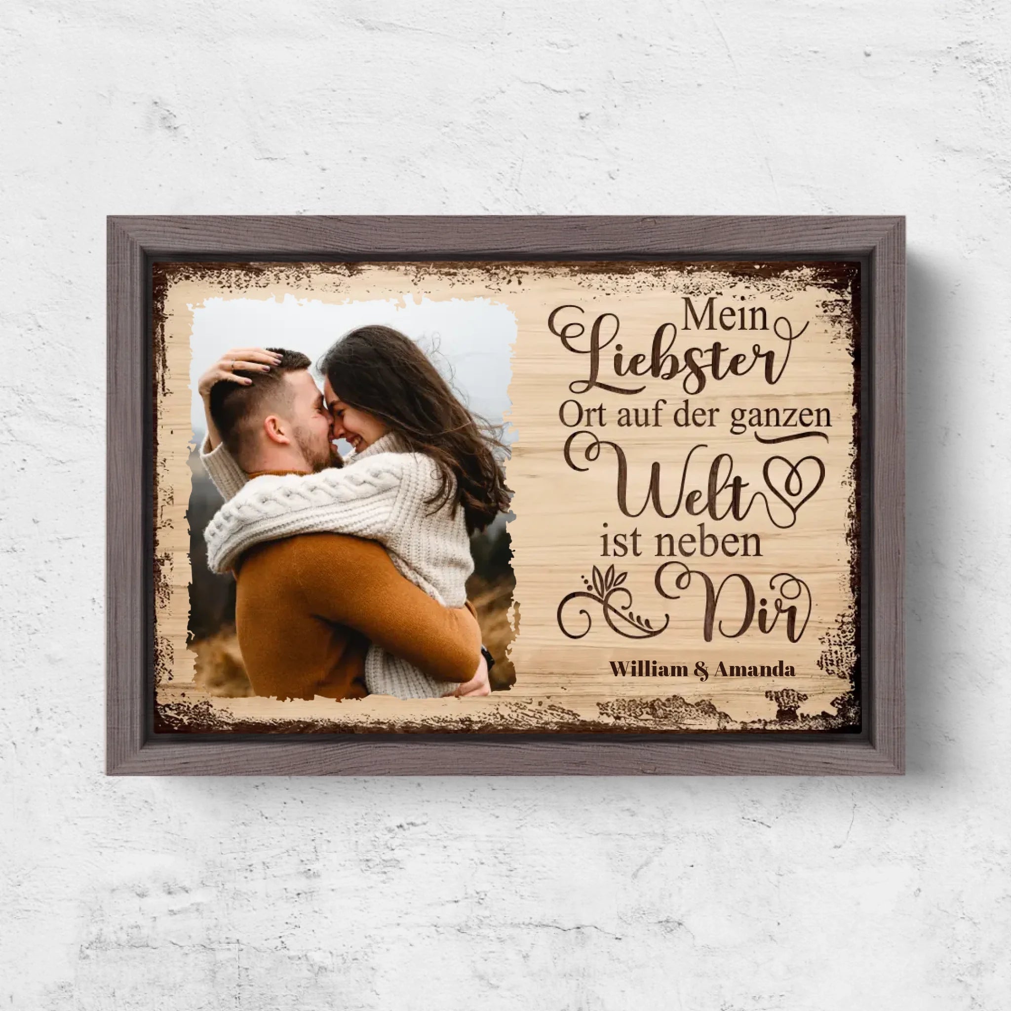 Horizontal Framd Canvas-Ovak