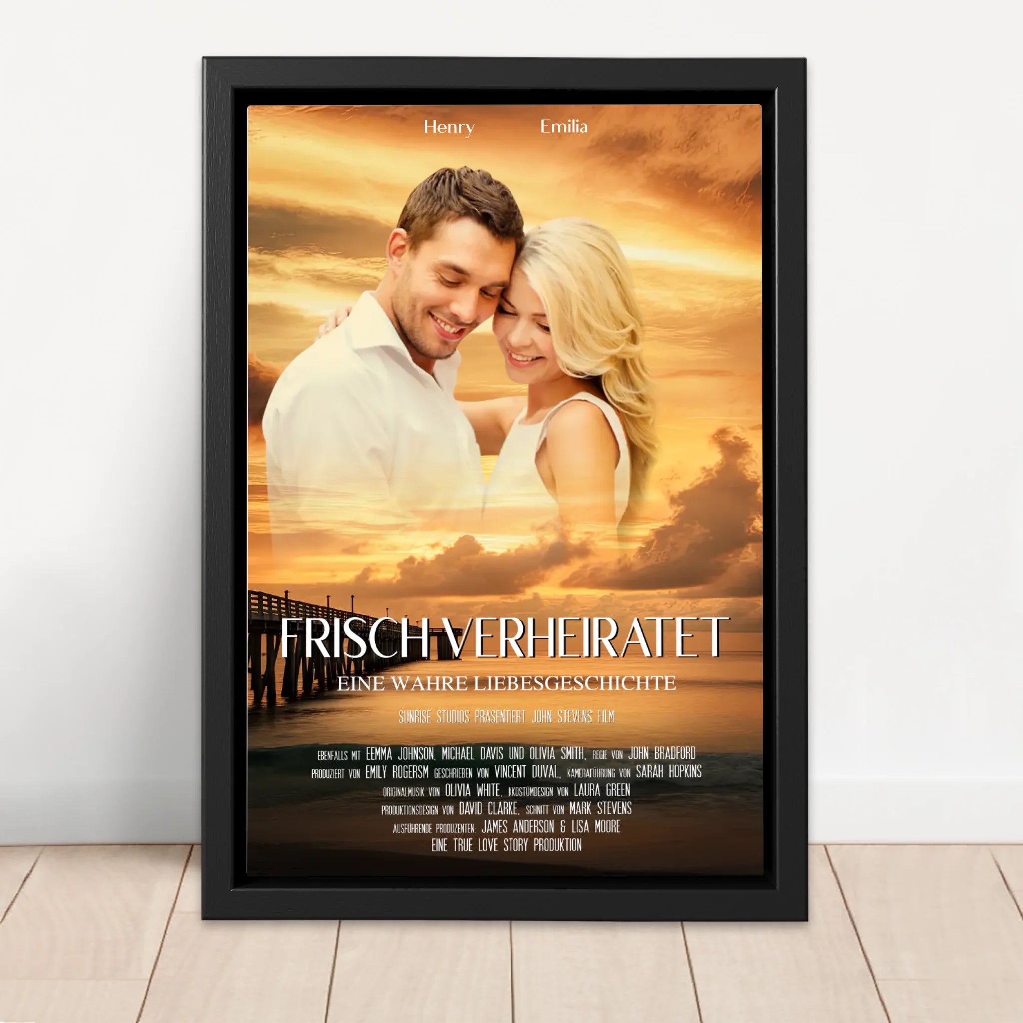 Personalisierte Leinwand "Sonnenuntergangs-Filmcover"