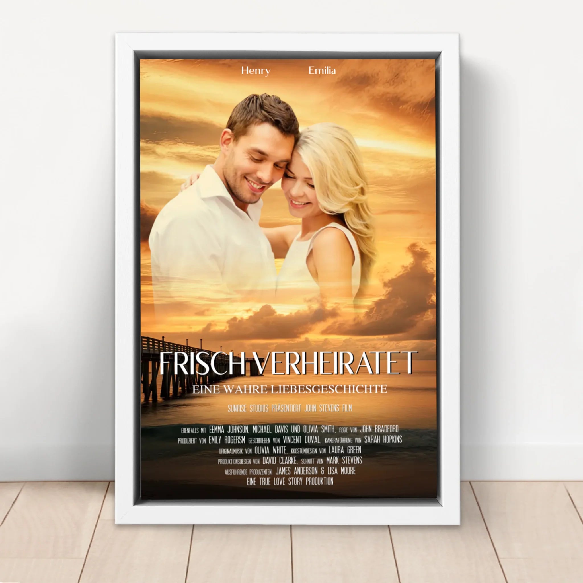 Personalisierte Leinwand "Sonnenuntergangs-Filmcover"