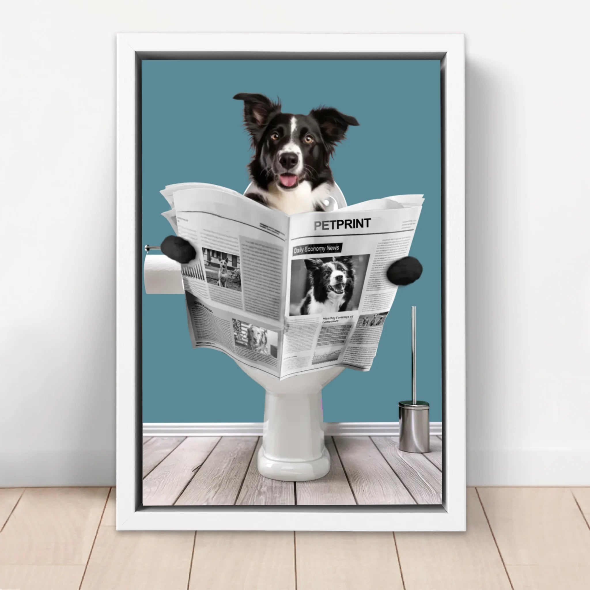 Personalisierte Leinwand "Große Sitzpause"